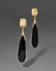 Bonbon Crystal Large Teardrop Earring- Pewter sold by Alexis Bittar