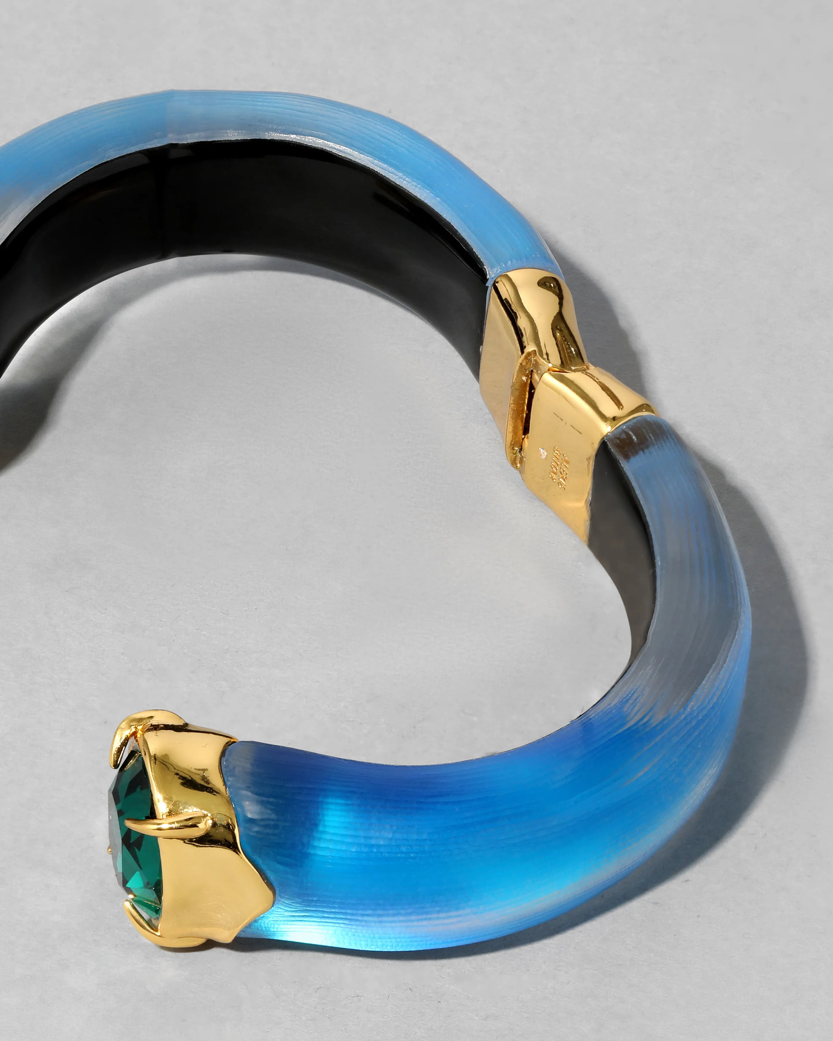Bonbon Crystal Lucite Hinge Bracelet- Cerulean sold by Alexis Bittar product image thumbnail 5