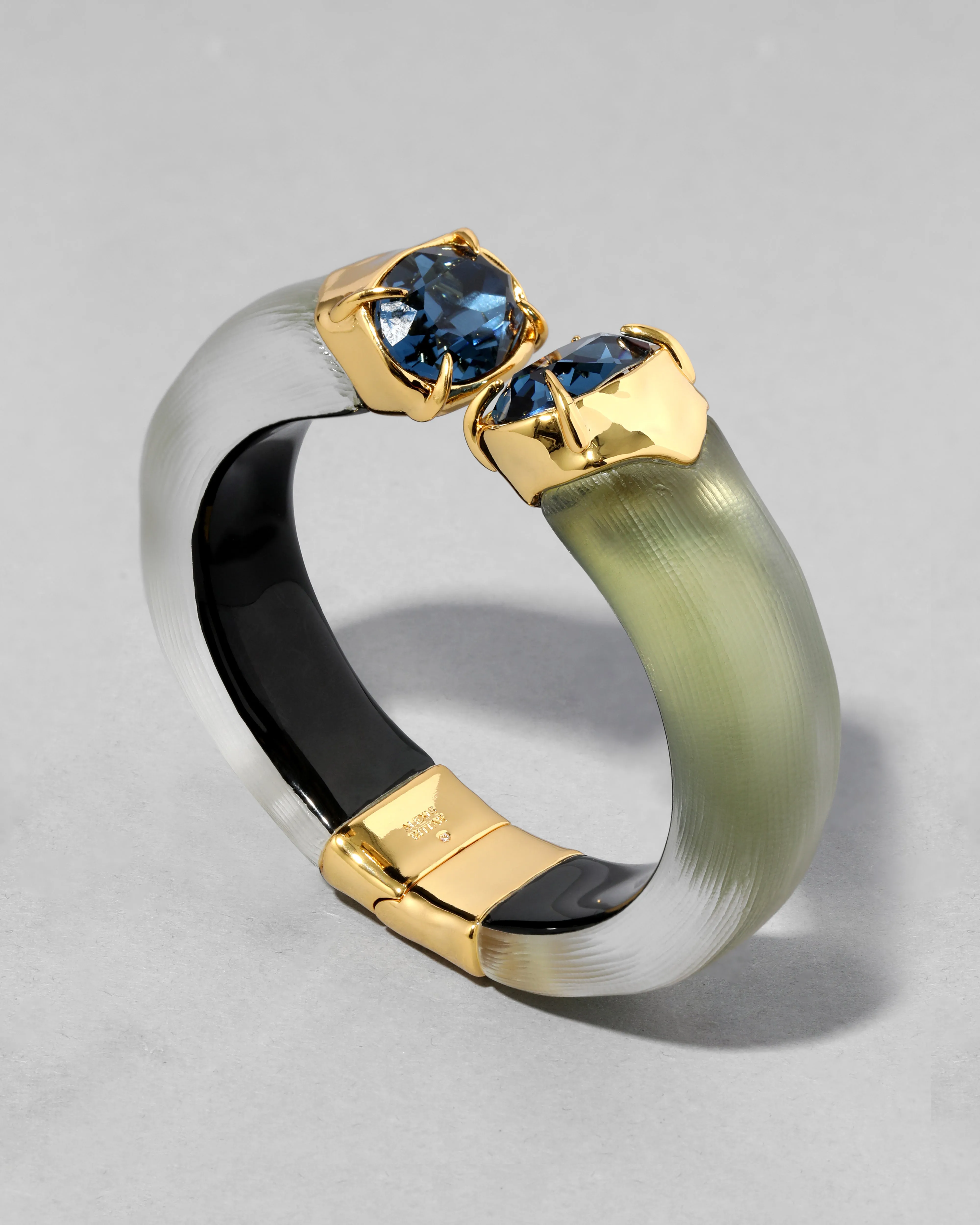 Bonbon Crystal Lucite Hinge Bracelet- Sage sold by Alexis Bittar product image thumbnail 3