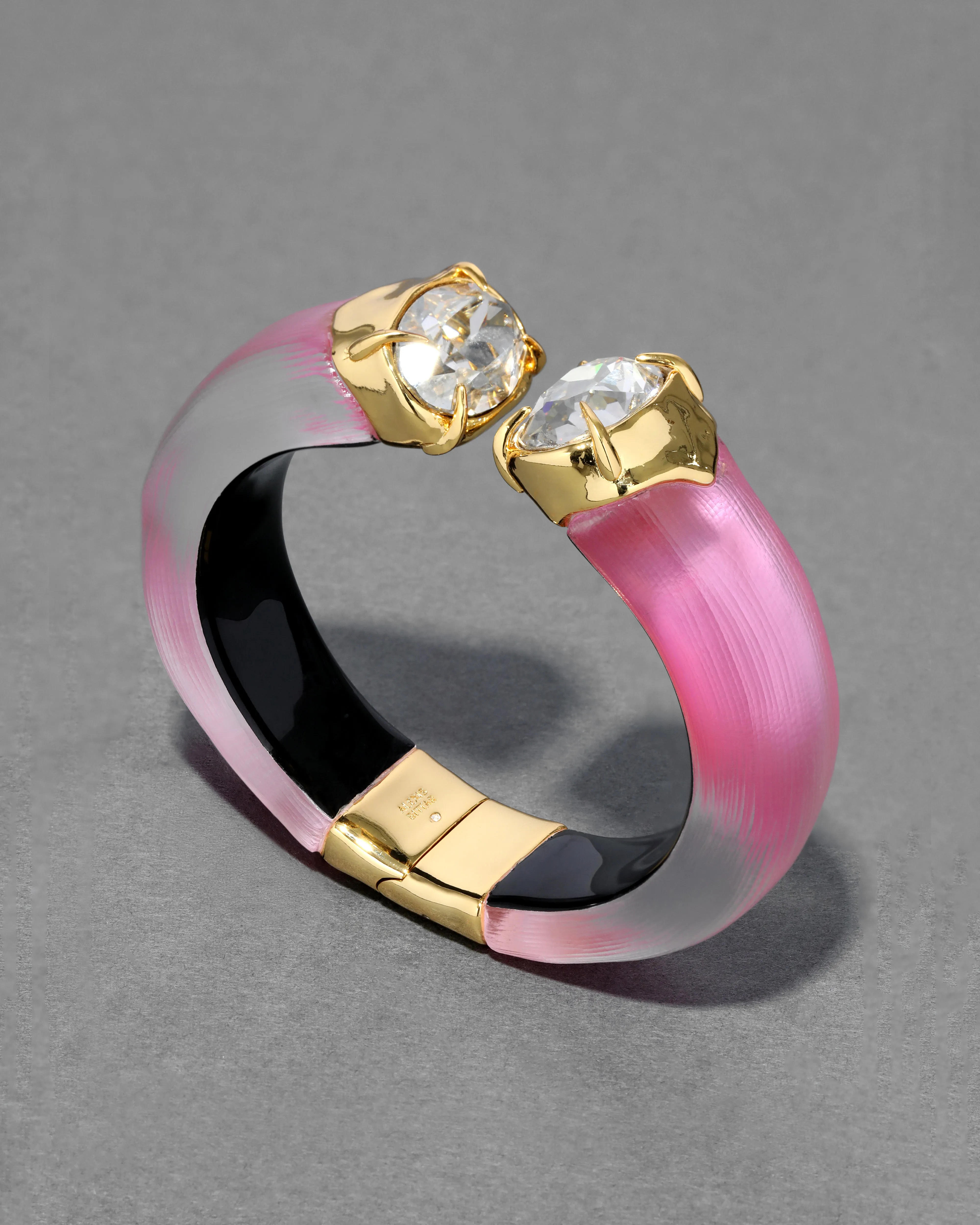 Bonbon Crystal Lucite Hinge Bracelet- Candy Pink sold by Alexis Bittar product image thumbnail 3