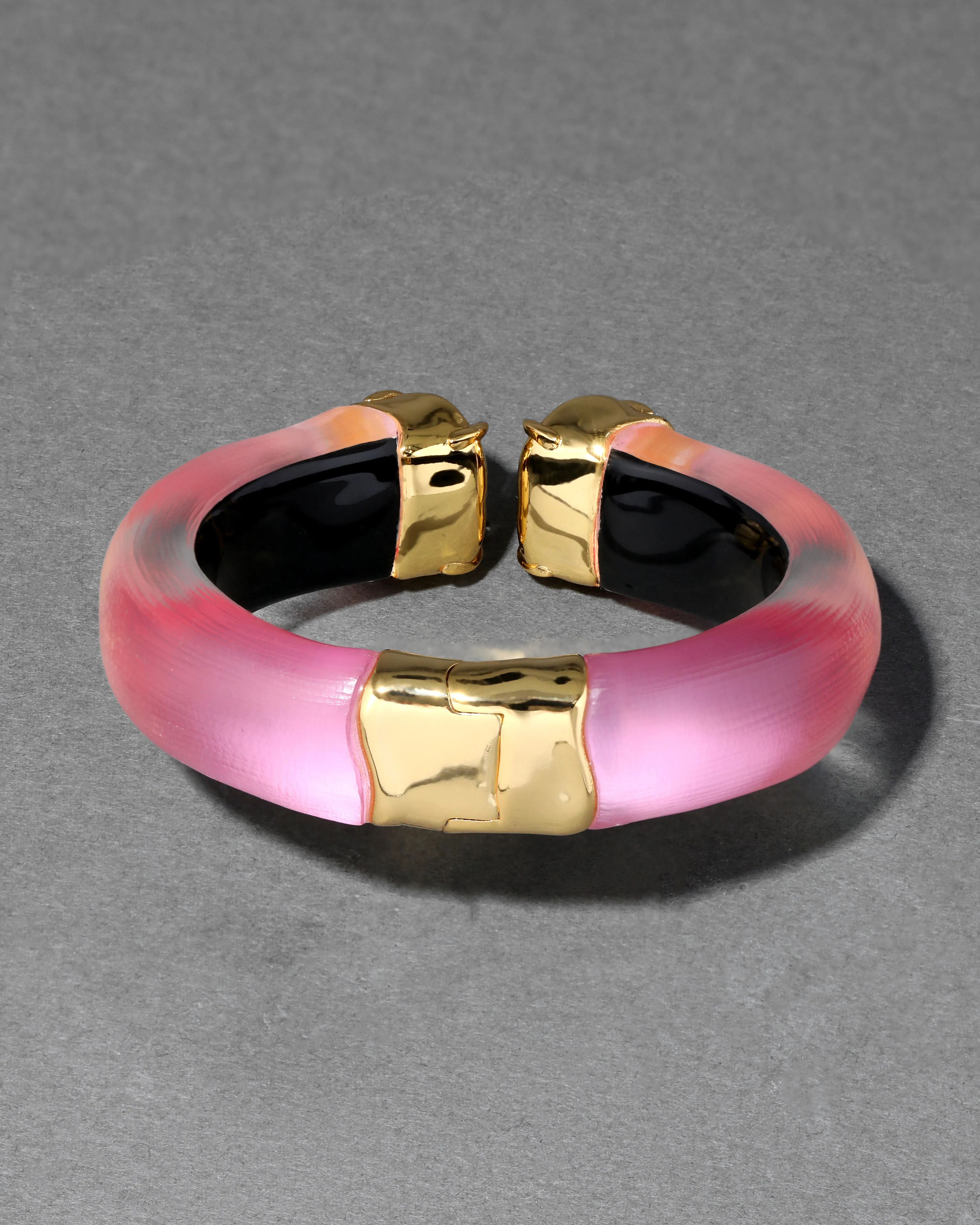 Bonbon Crystal Lucite Hinge Bracelet- Candy Pink sold by Alexis Bittar product image thumbnail 4