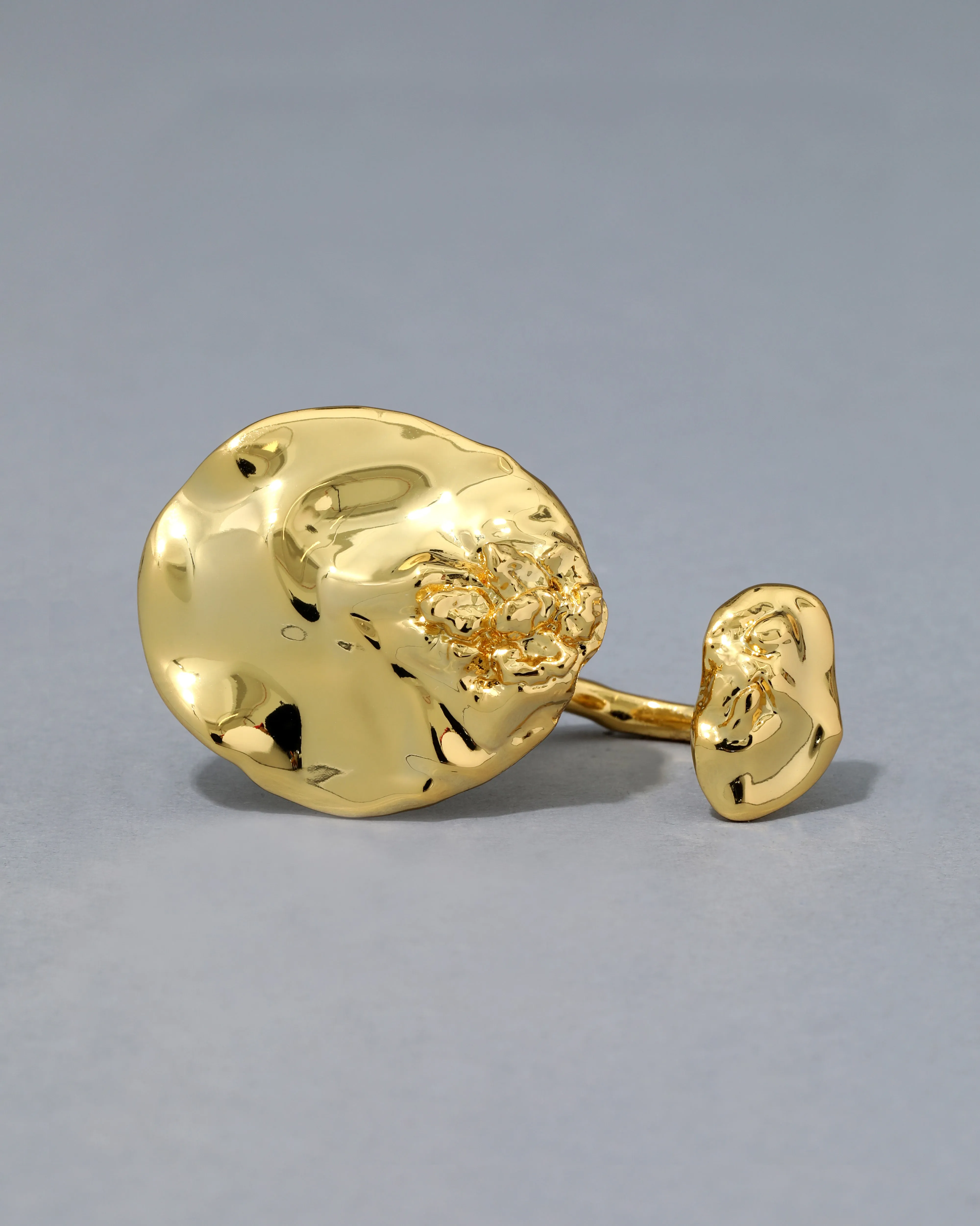 Brut Gold Double Disc Ring sold by Alexis Bittar product image thumbnail 3