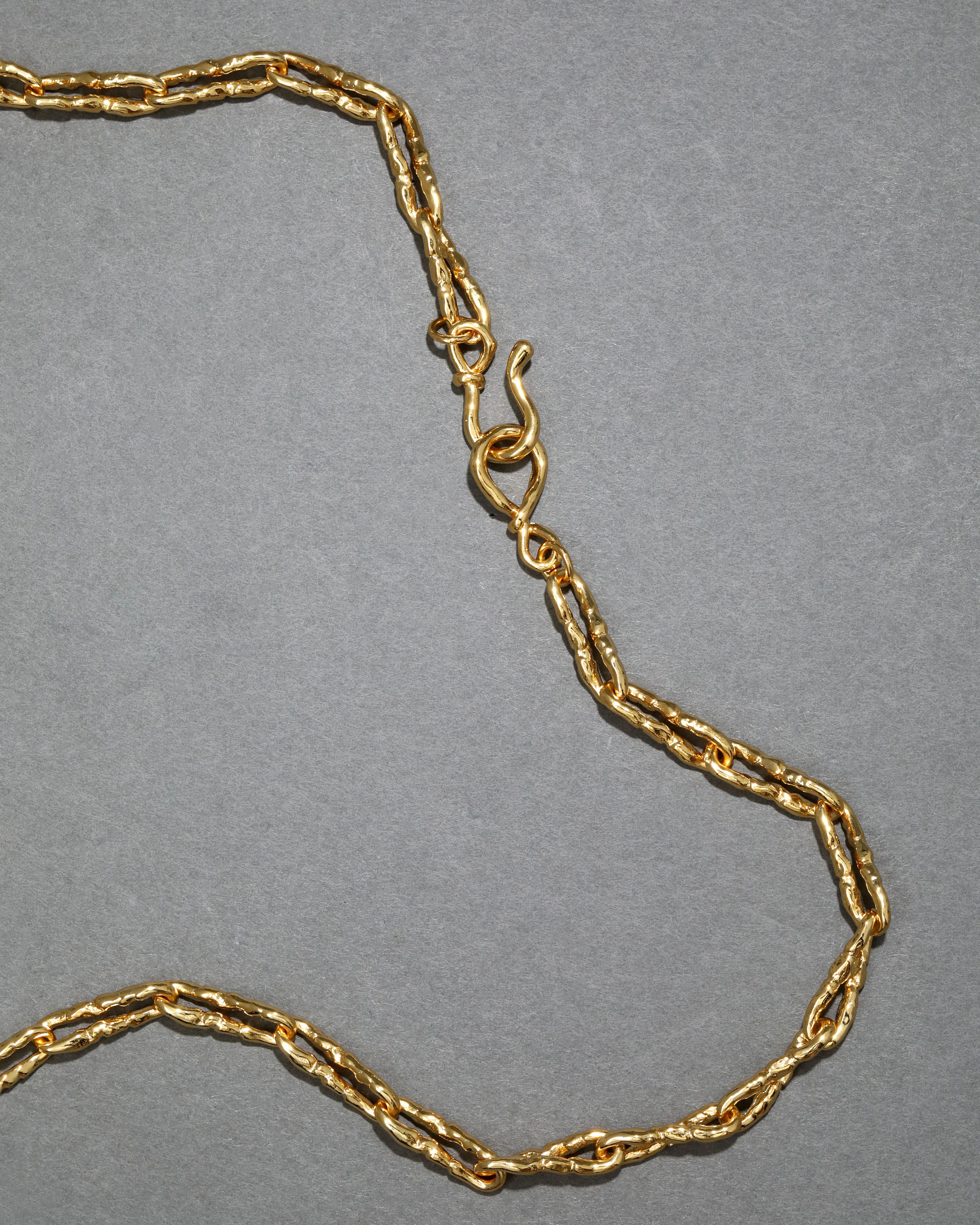 Brut Gold Twisted Link Long Necklace sold by Alexis Bittar product image thumbnail 5