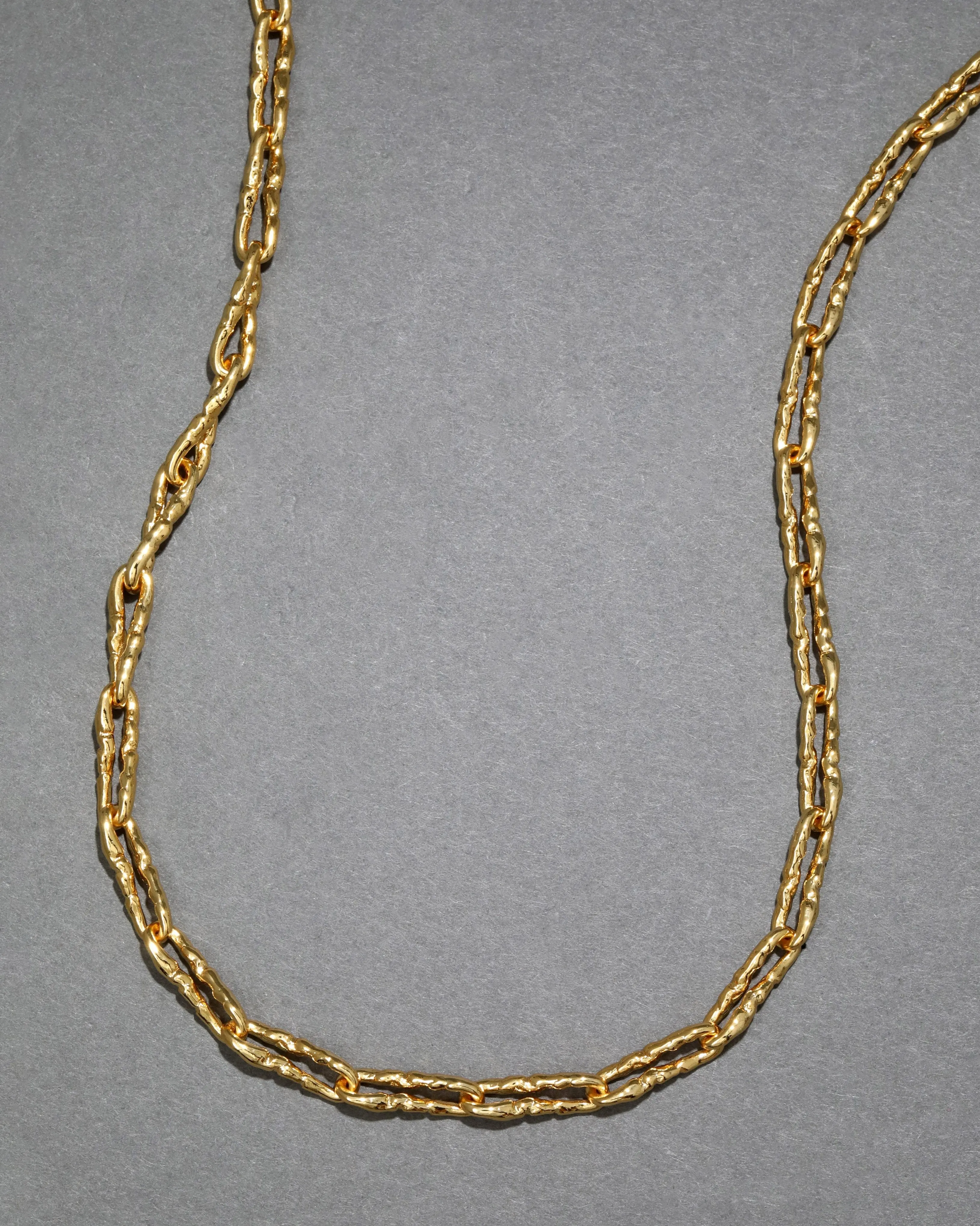 Brut Gold Twisted Link Long Necklace sold by Alexis Bittar