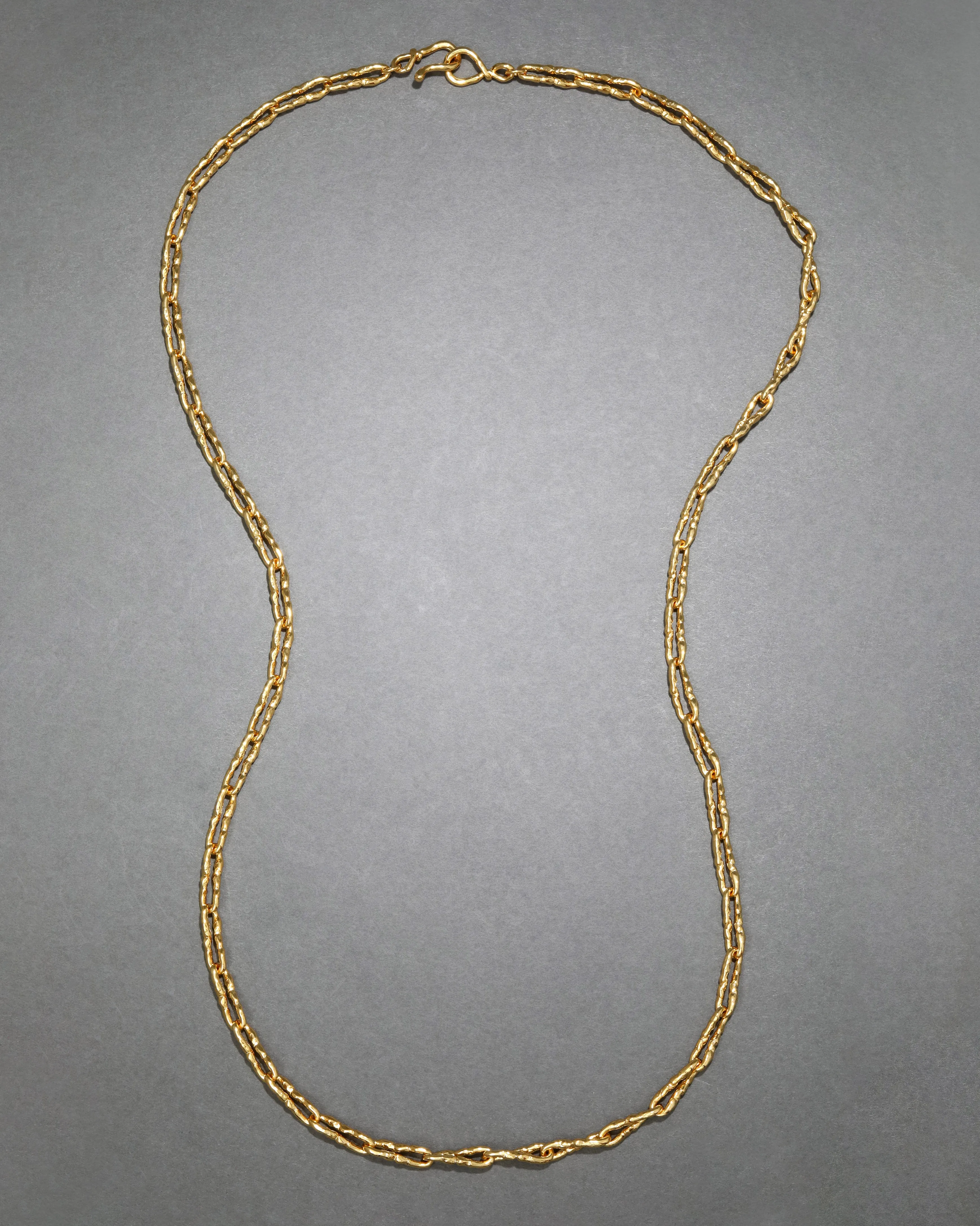 Brut Gold Twisted Link Long Necklace sold by Alexis Bittar product image thumbnail 4