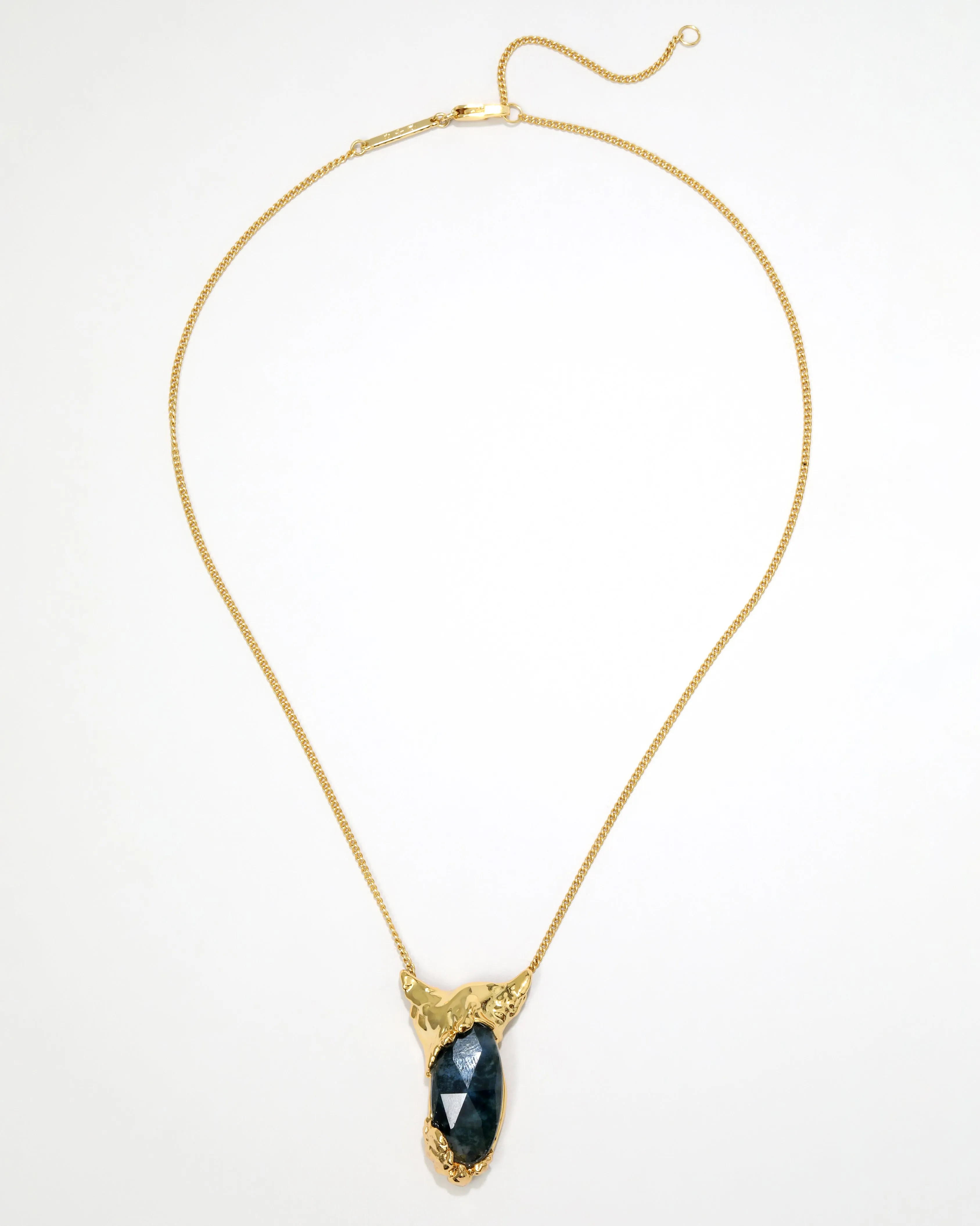 Brut Blue Moss Agate Pendant Necklace sold by Alexis Bittar product image thumbnail 3
