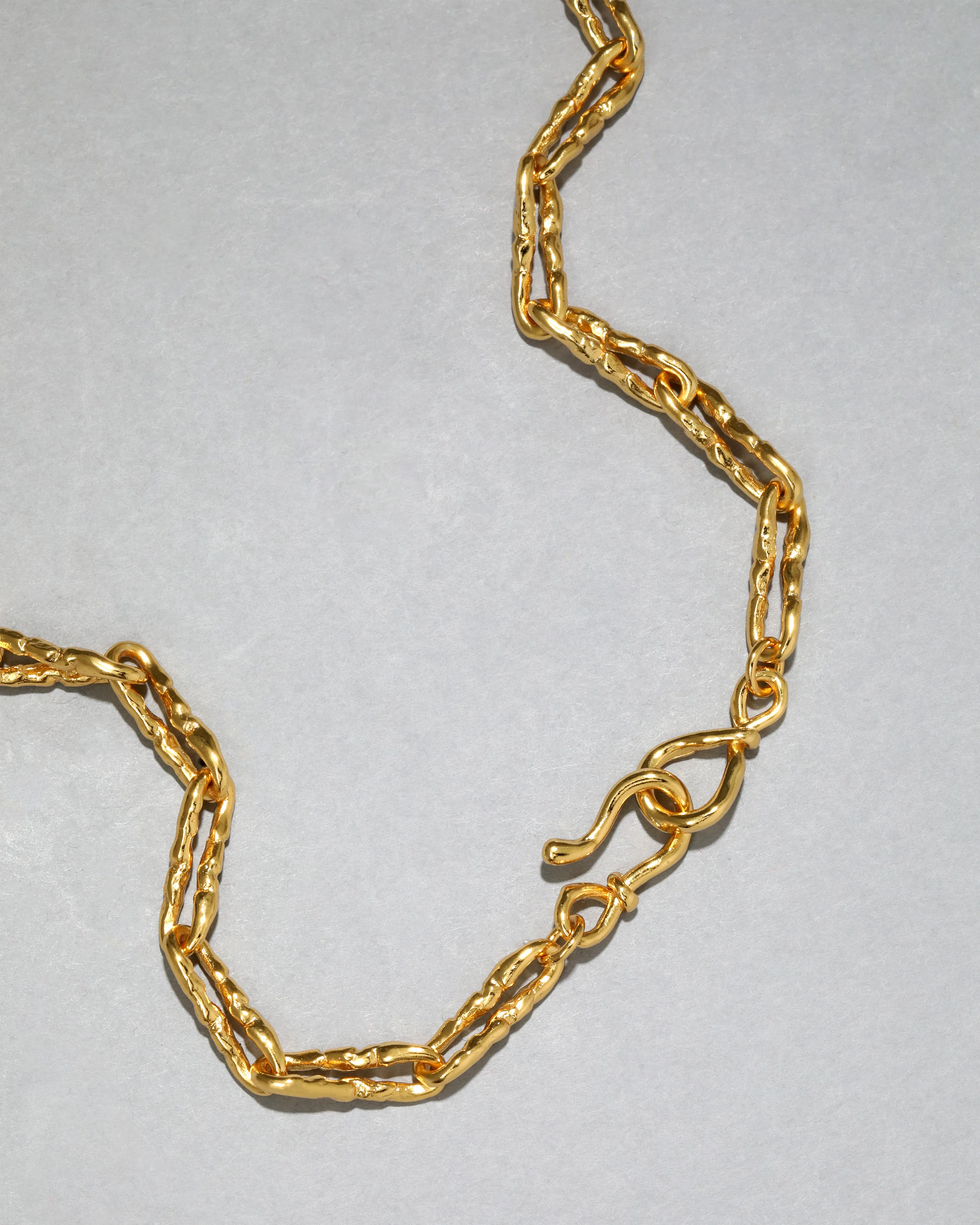 Brut Gold Twisted Link Necklace sold by Alexis Bittar product image thumbnail 4