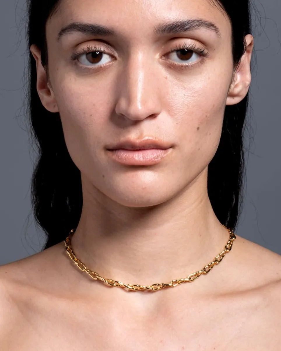Brut Gold Twisted Link Necklace sold by Alexis Bittar product image thumbnail 2