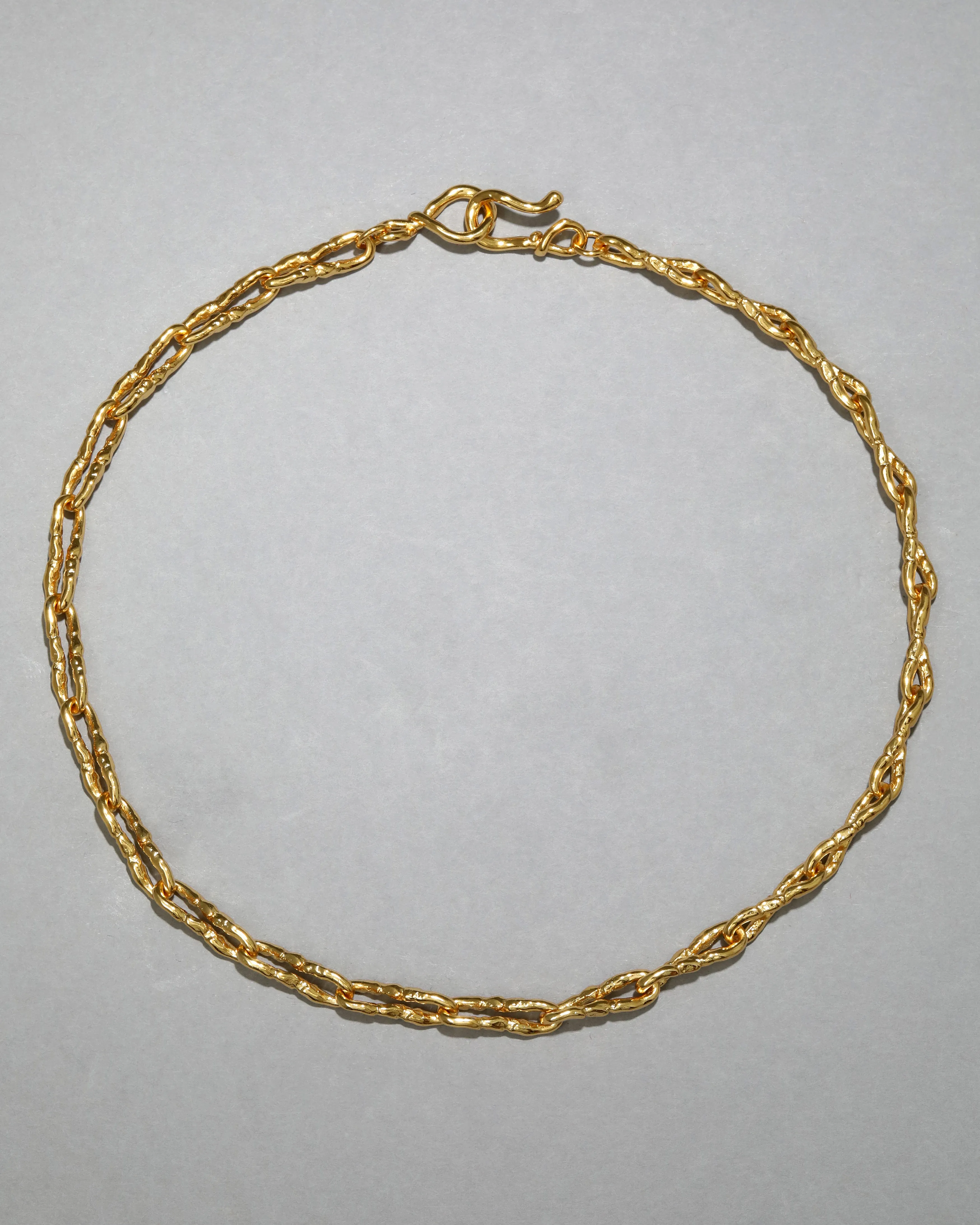 Brut Gold Twisted Link Necklace sold by Alexis Bittar product image thumbnail 3