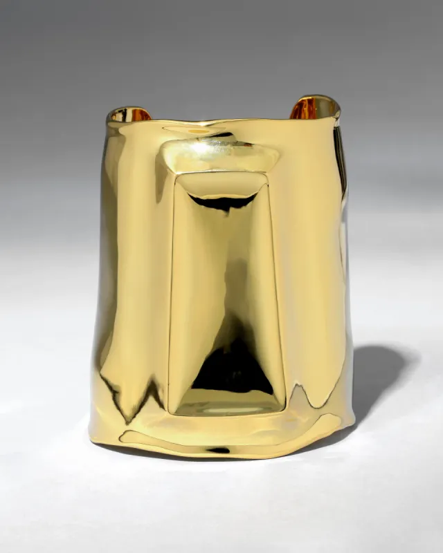 Brut Gold Embossed Cuff Bracelet sold by Alexis Bittar