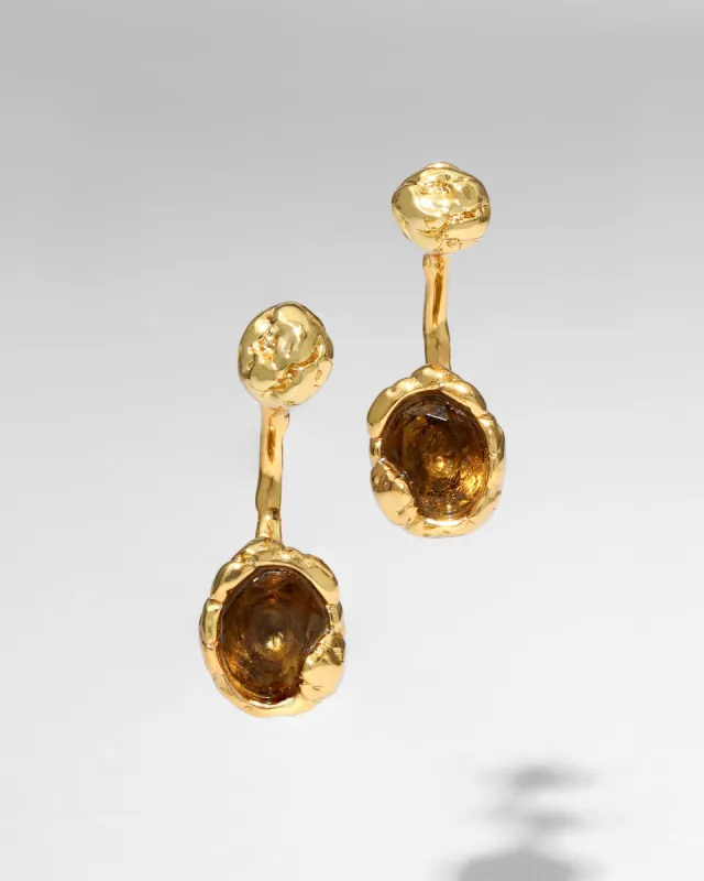 Brut Desert Front Back Earring made by Alexis Bittar