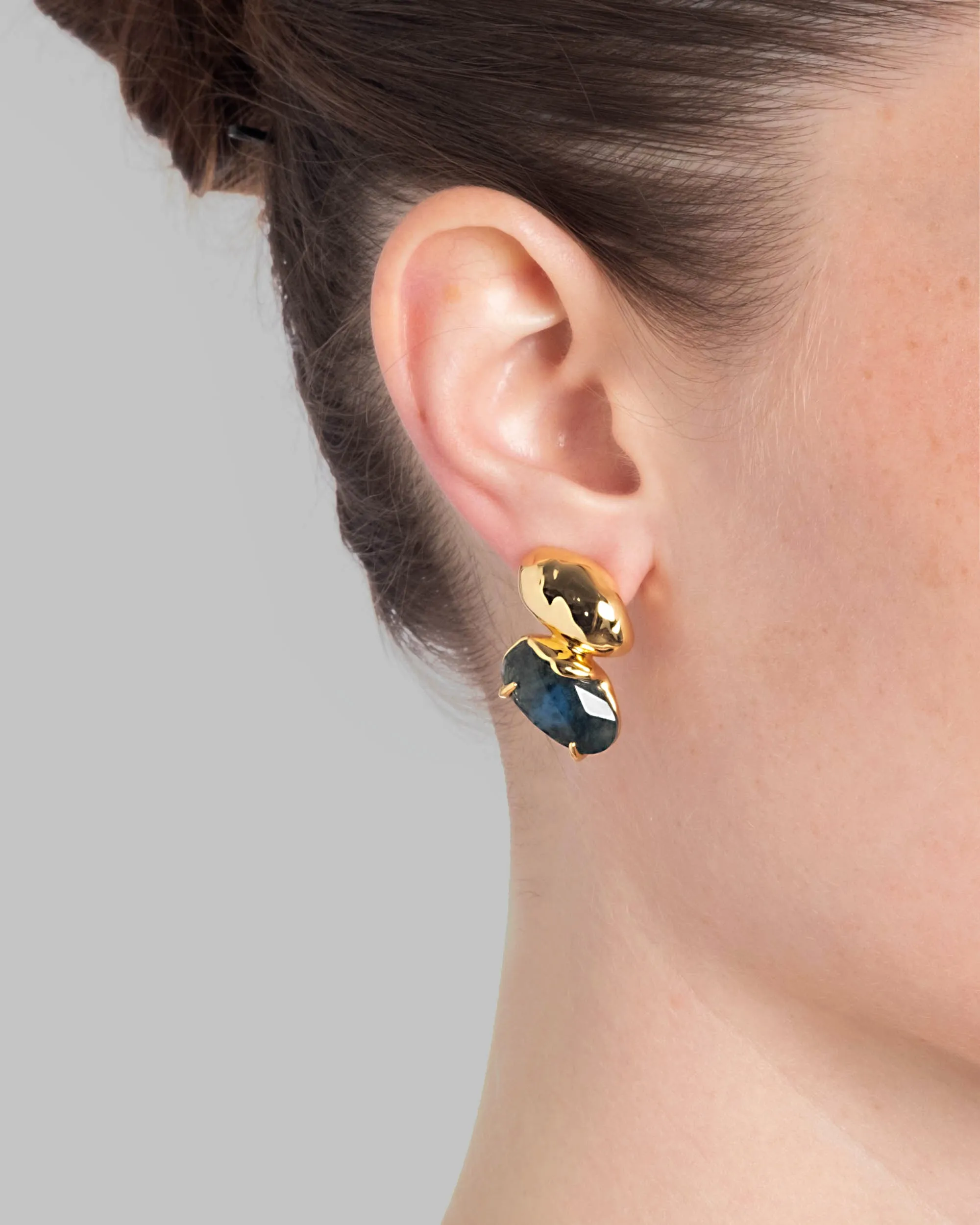 Brut Blue Moss Agate Mismatch Earring sold by Alexis Bittar product image thumbnail 2