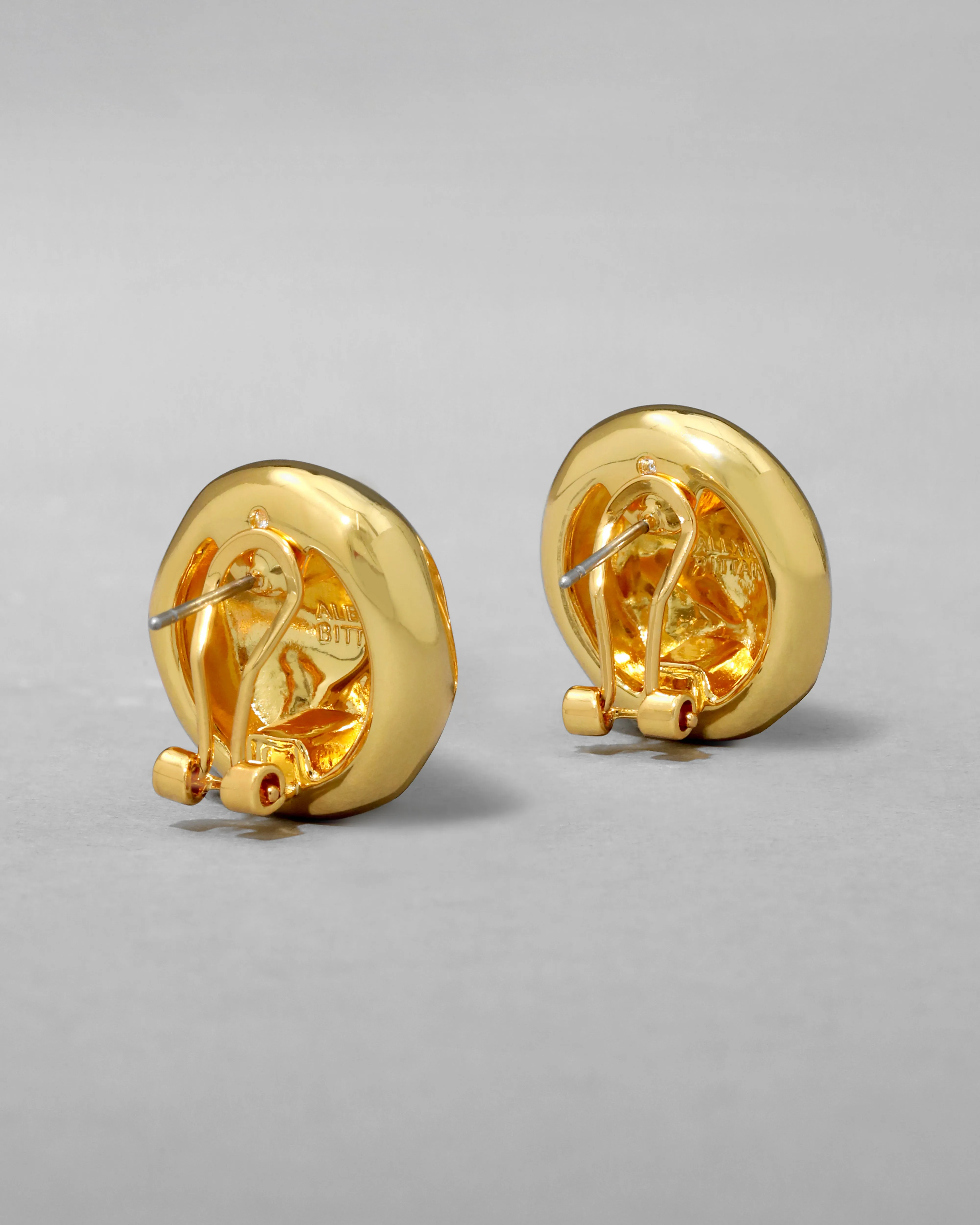 Brut Gold Button Post Earring sold by Alexis Bittar product image thumbnail 5