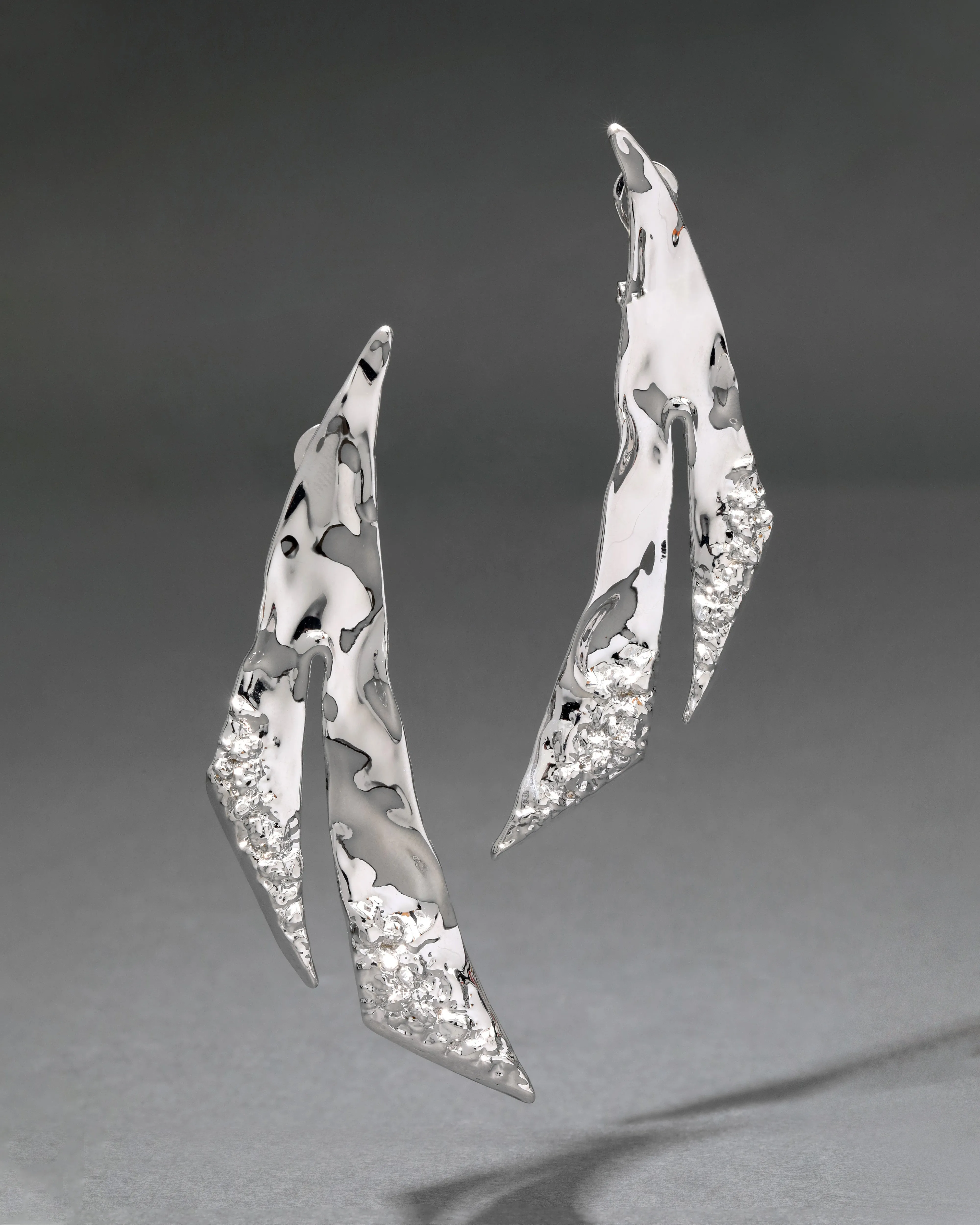 Brut Silver Angular Earring sold by Alexis Bittar