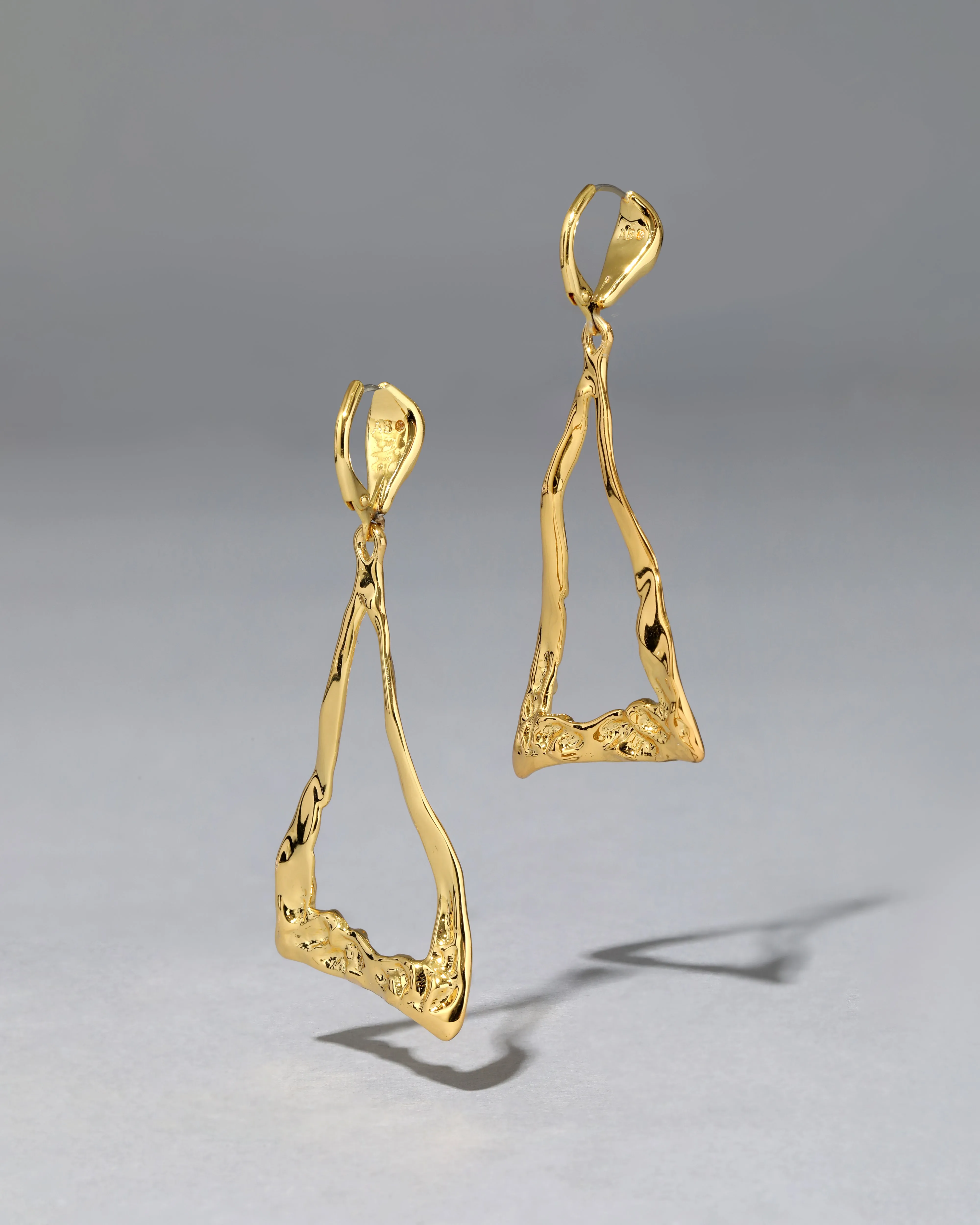 Brut Gold Cutout Triangle Drop Earring sold by Alexis Bittar product image thumbnail 3