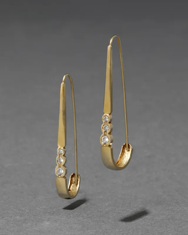 Vintage 1980s 14k Gold Infinity Wire Earring sold by Alexis Bittar