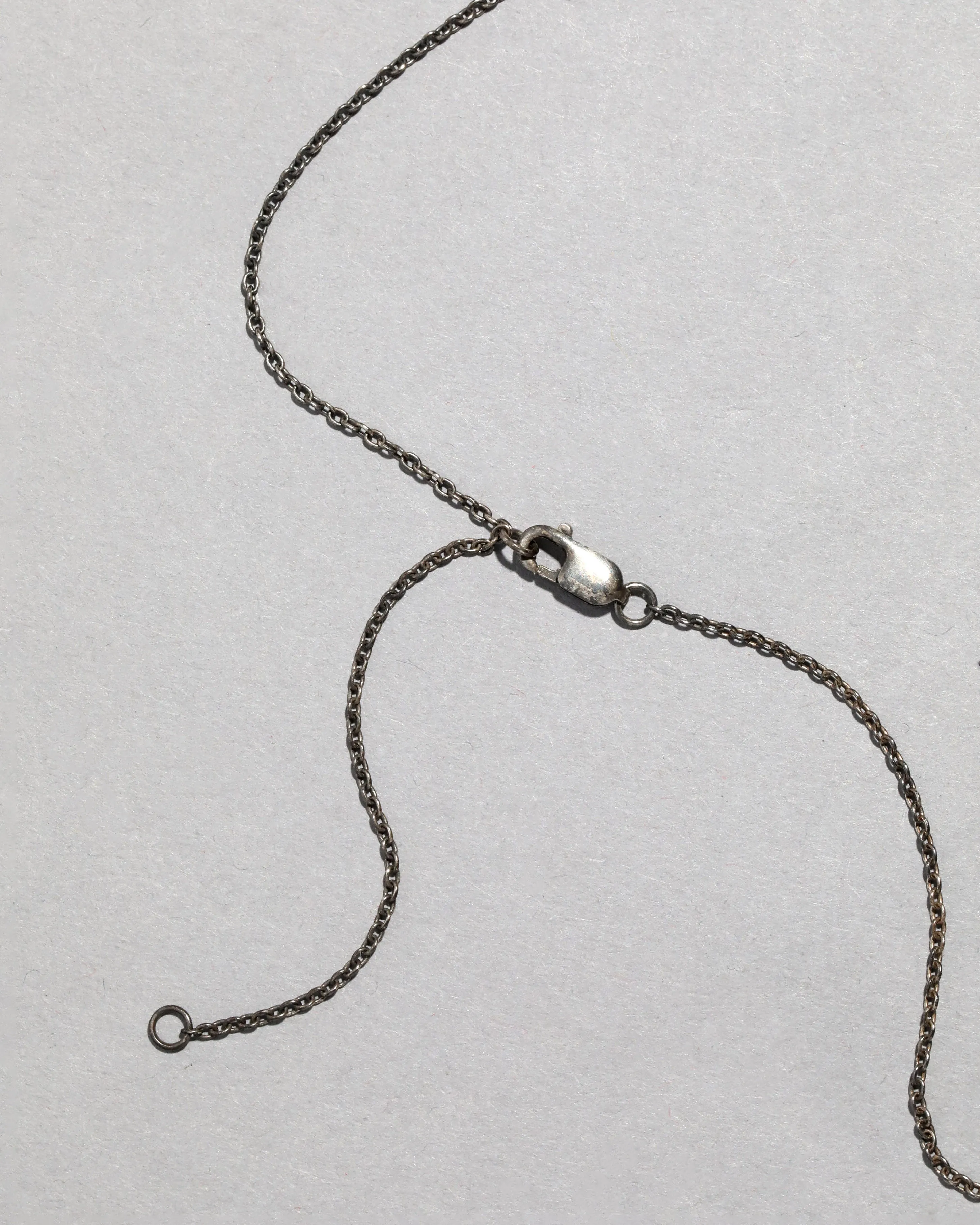 Antique 1800s Sterling Silver Amethyst Pendant with Pearl Halo sold by Alexis Bittar product image thumbnail 3