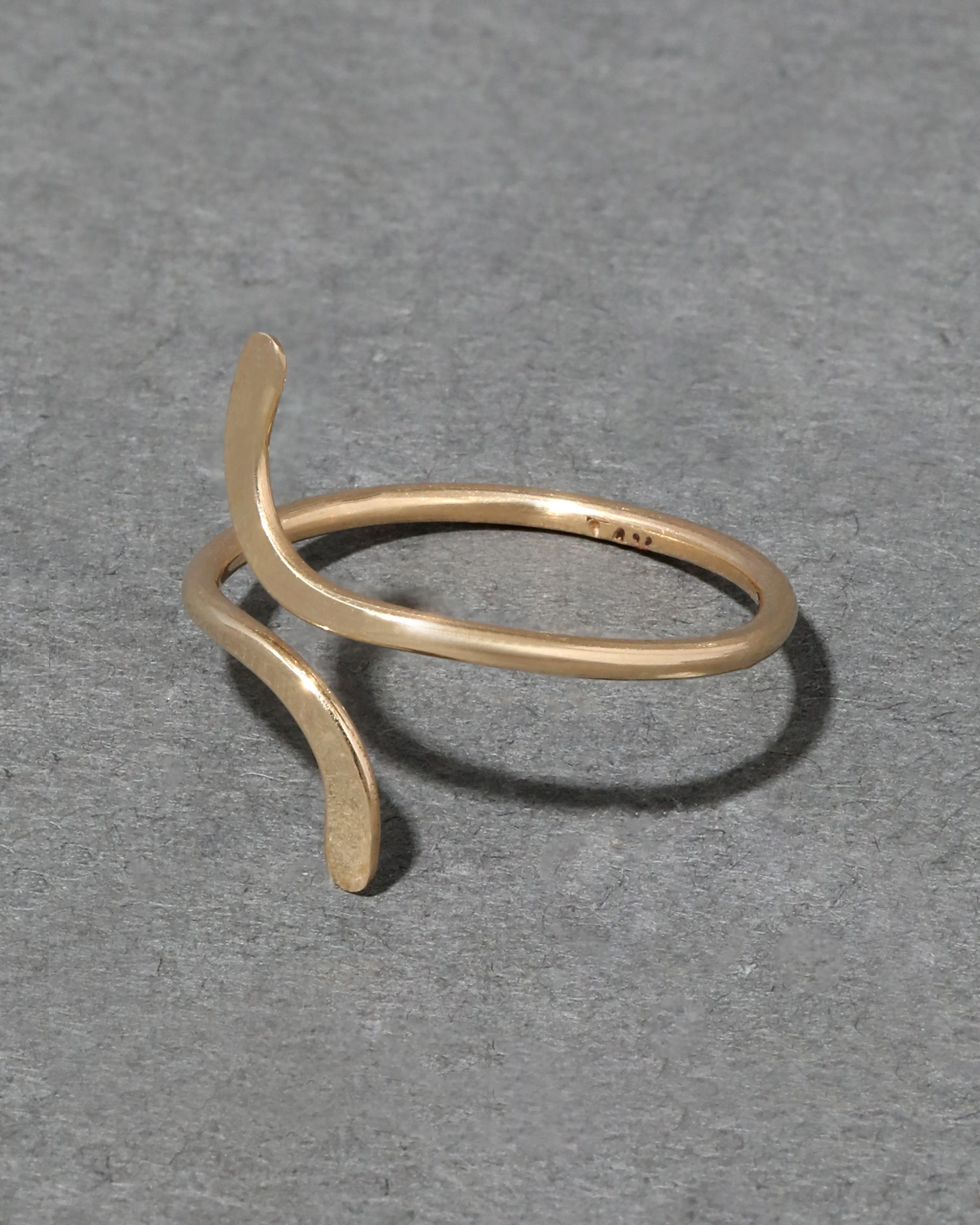 Vintage 14k Gold Twisted Bypass Ring sold by Alexis Bittar product image thumbnail 2