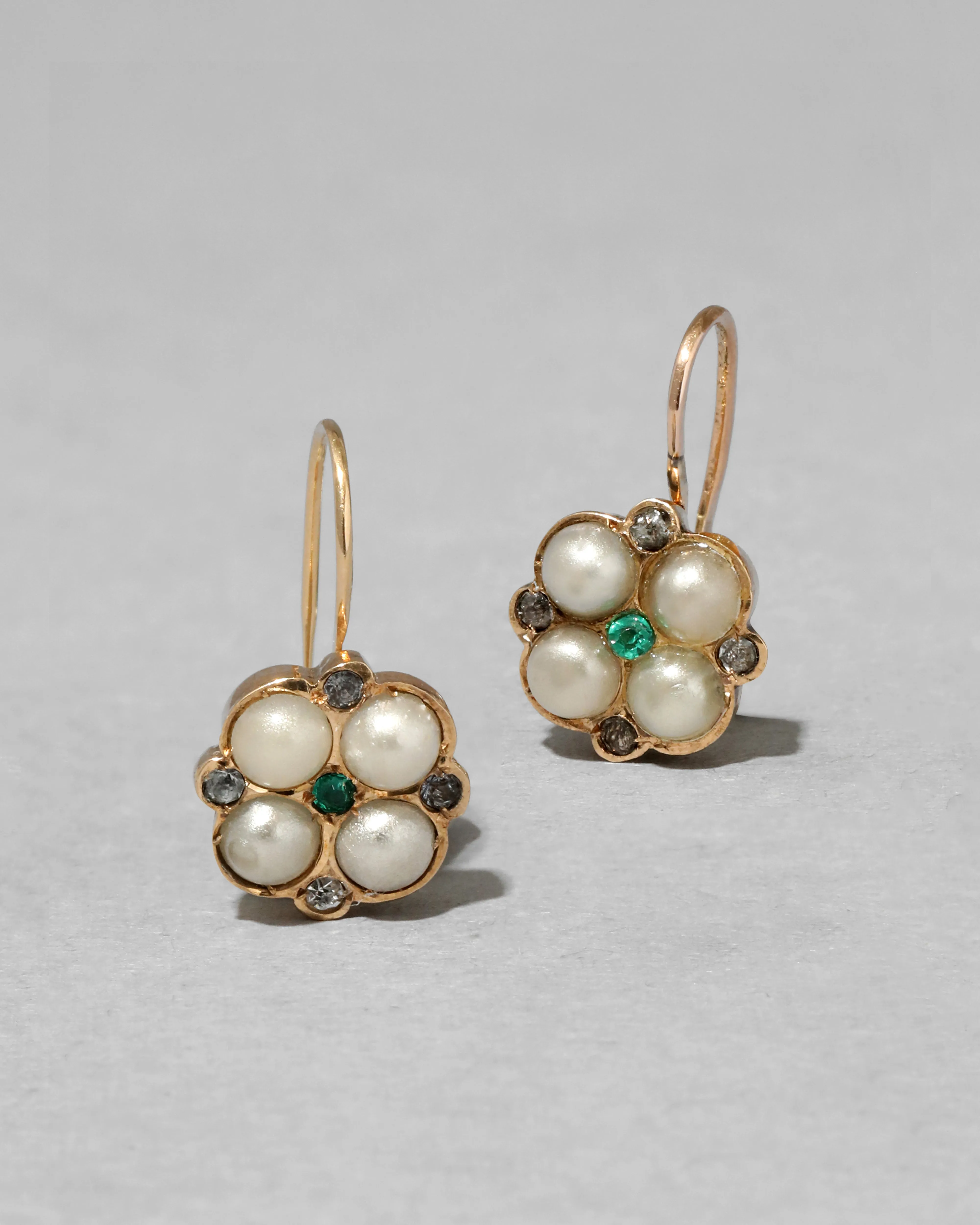 Antique 10k Gold and Pearl Cluster Earring sold by Alexis Bittar