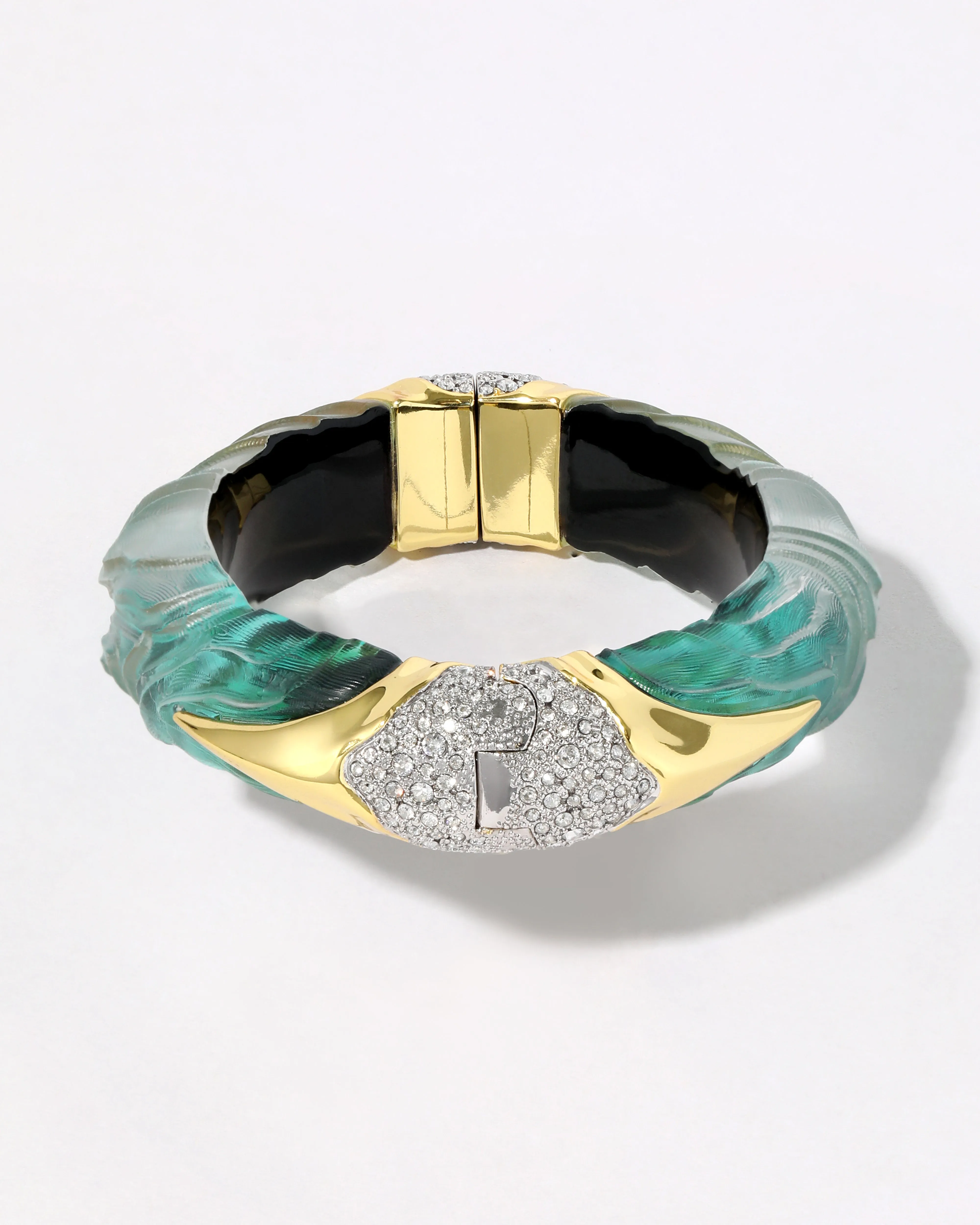 Madera Lucite Hinge Bracelet- Malachite sold by Alexis Bittar product image thumbnail 3