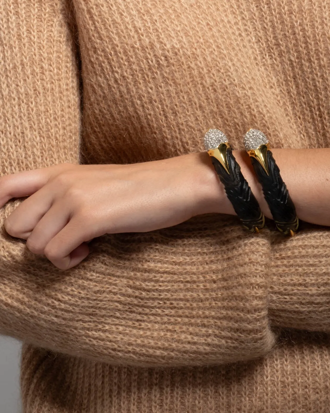 Madera Lucite Hinge Bracelet- Ebony sold by Alexis Bittar product image thumbnail 2