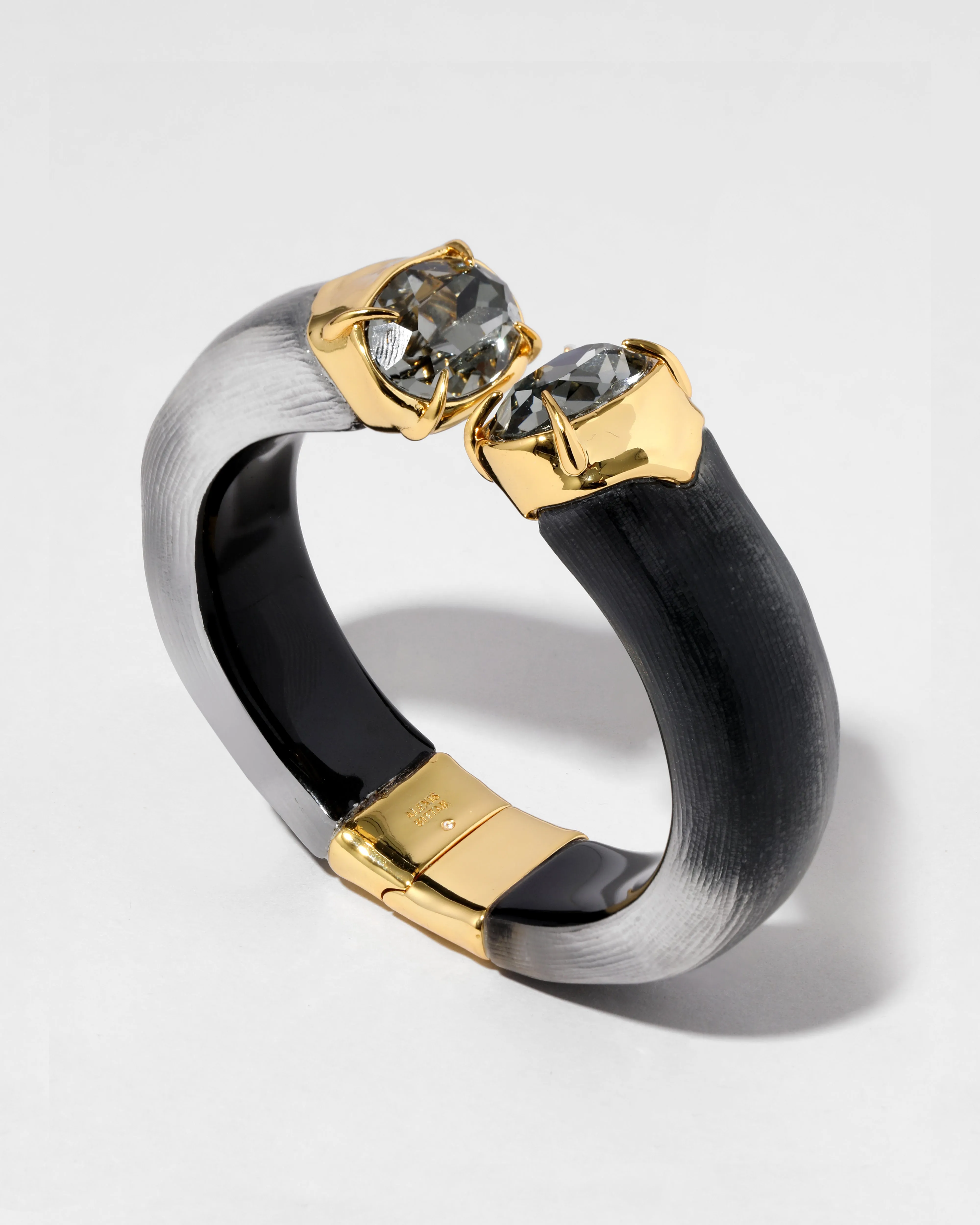 Bonbon Crystal Lucite Hinge Bracelet- Black sold by Alexis Bittar product image thumbnail 4