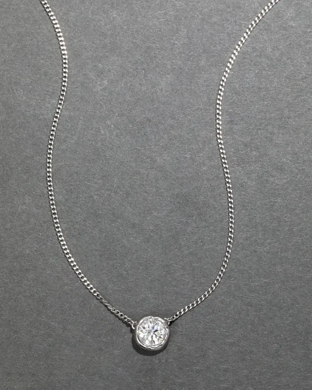 Asterales Silver Solitaire Necklace sold by Alexis Bittar