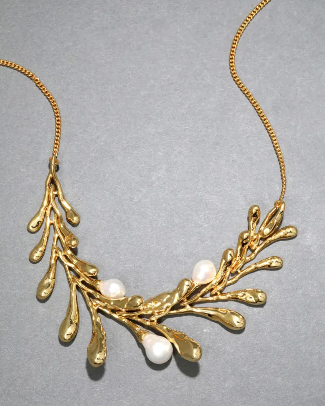 Perla Freshwater Pearl Bib Necklace sold by Alexis Bittar