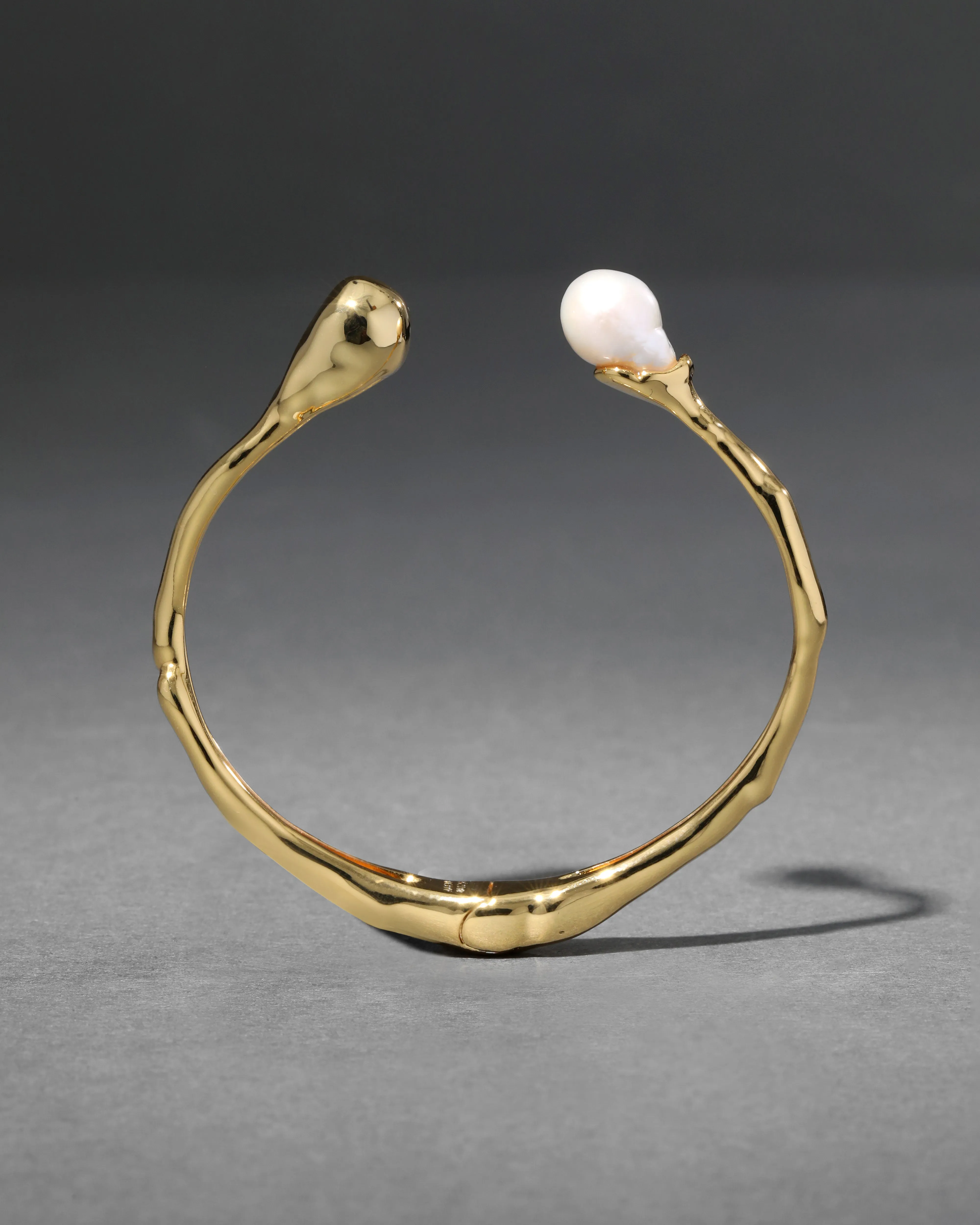 Perla Freshwater Pearl Hinge Cuff Bracelet sold by Alexis Bittar product image thumbnail 4