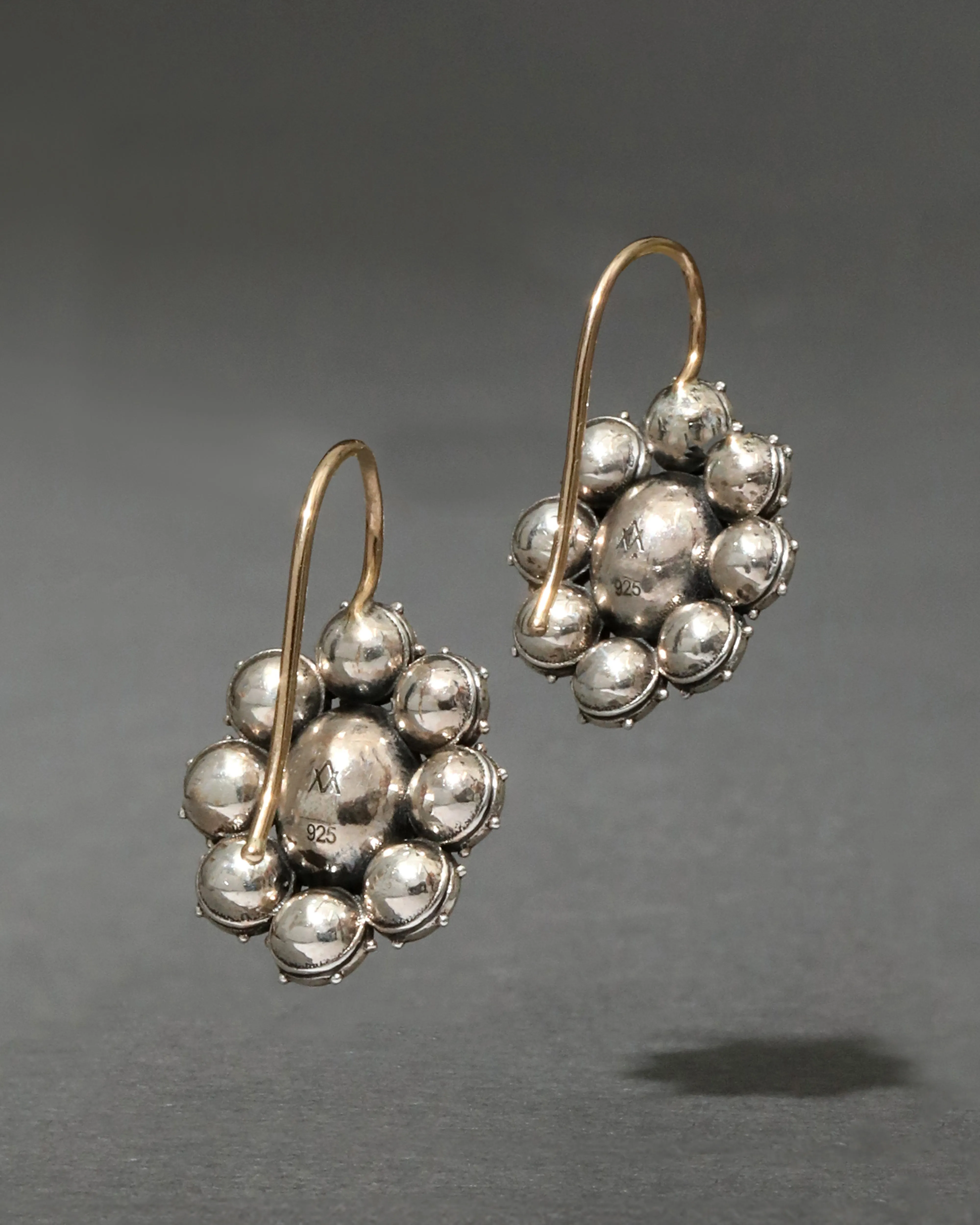 Sterling Silver & 14k Gold Cut Luminous Crystal Cluster Flower Wire Earring sold by Alexis Bittar product image thumbnail 2