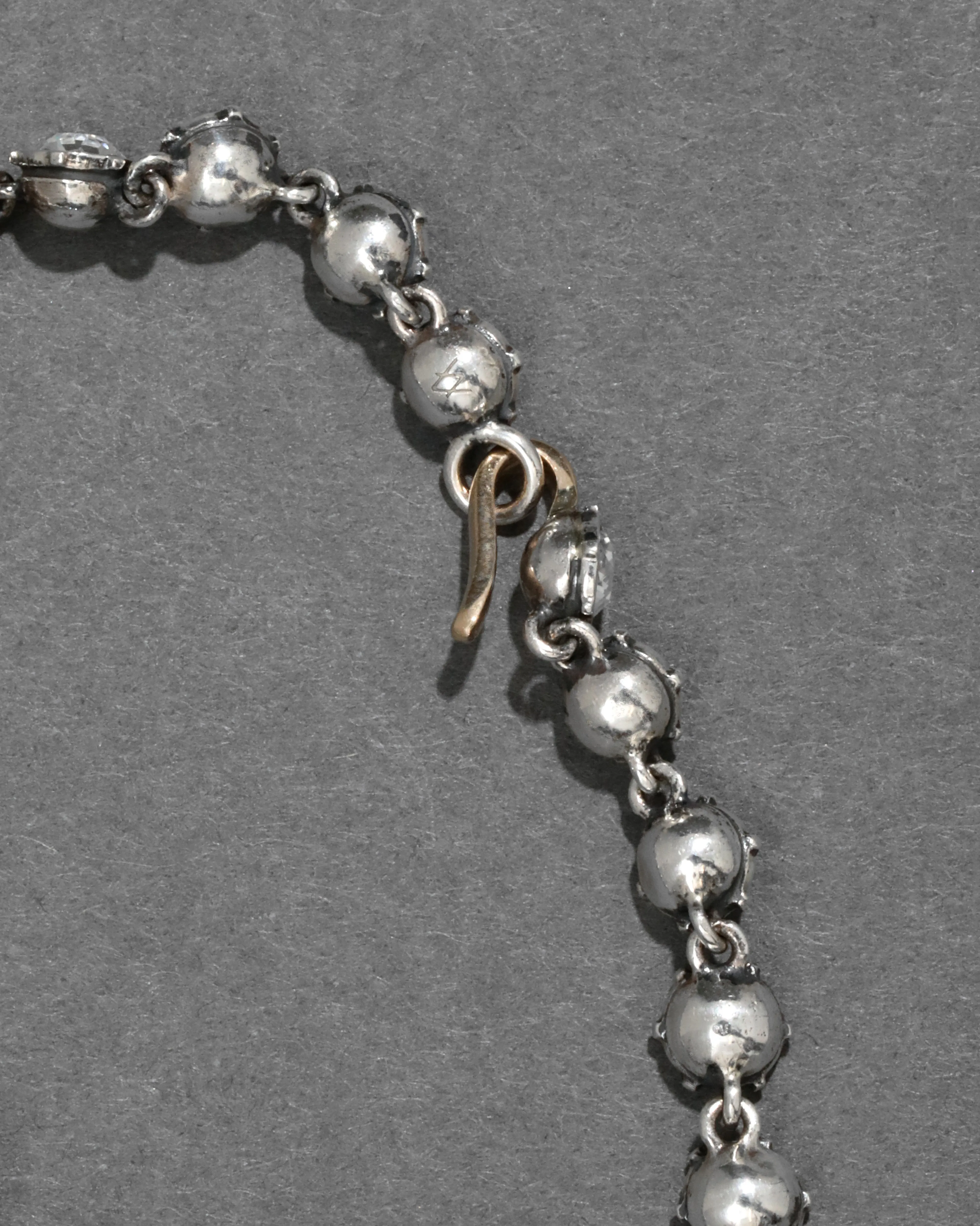 Sterling Silver & 14k Gold Small Crystal Tennis Bracelet sold by Alexis Bittar product image thumbnail 3