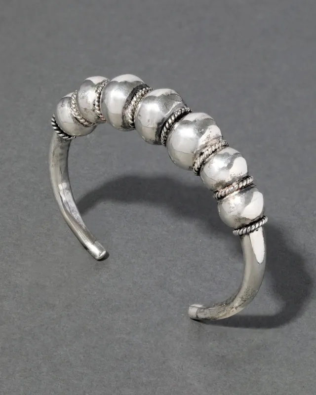Vintage 1970s Sterling Silver Handmade Cuff Bracelet sold by Alexis Bittar