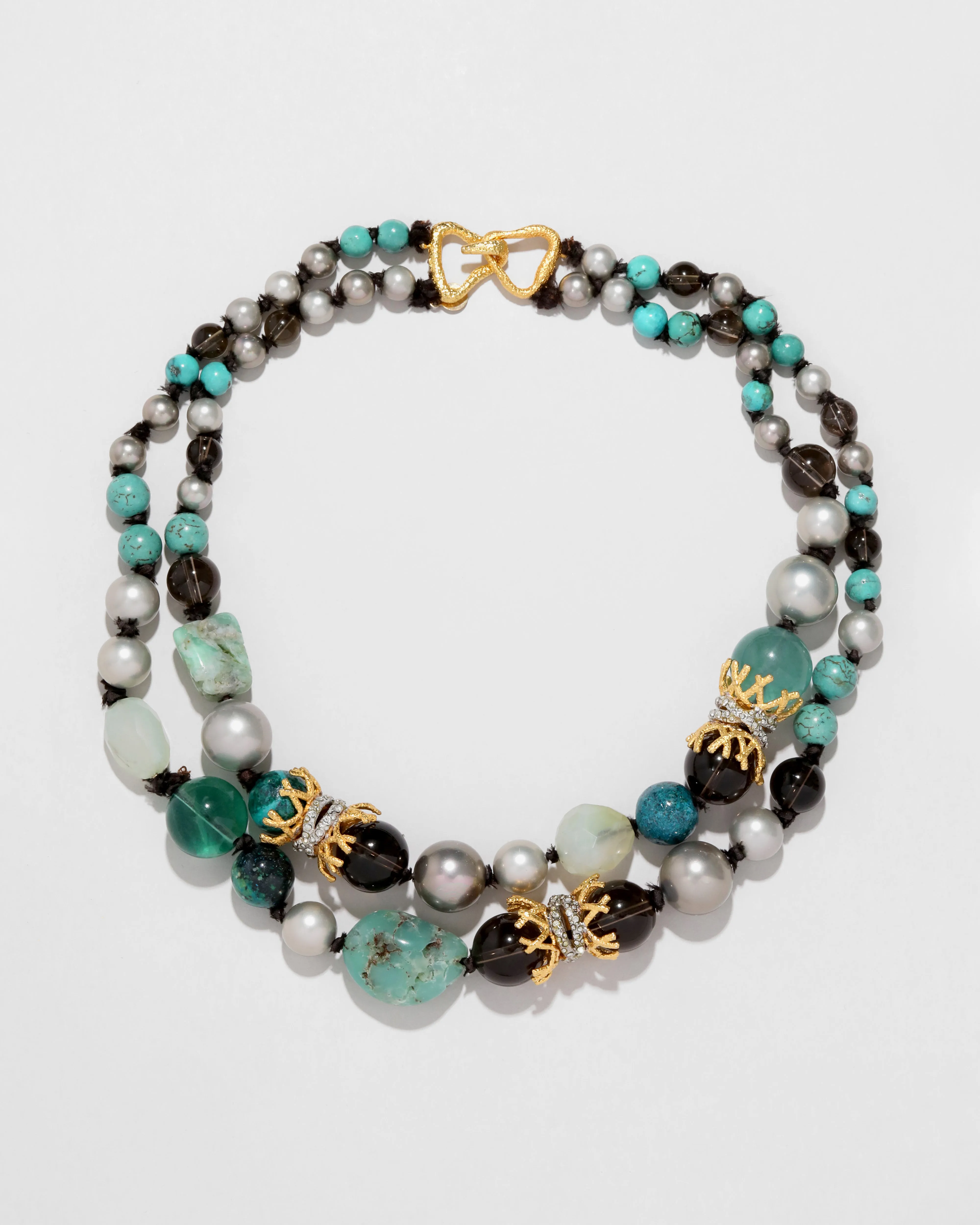 Archive Double Strand Beaded Stone Necklace sold by Alexis Bittar