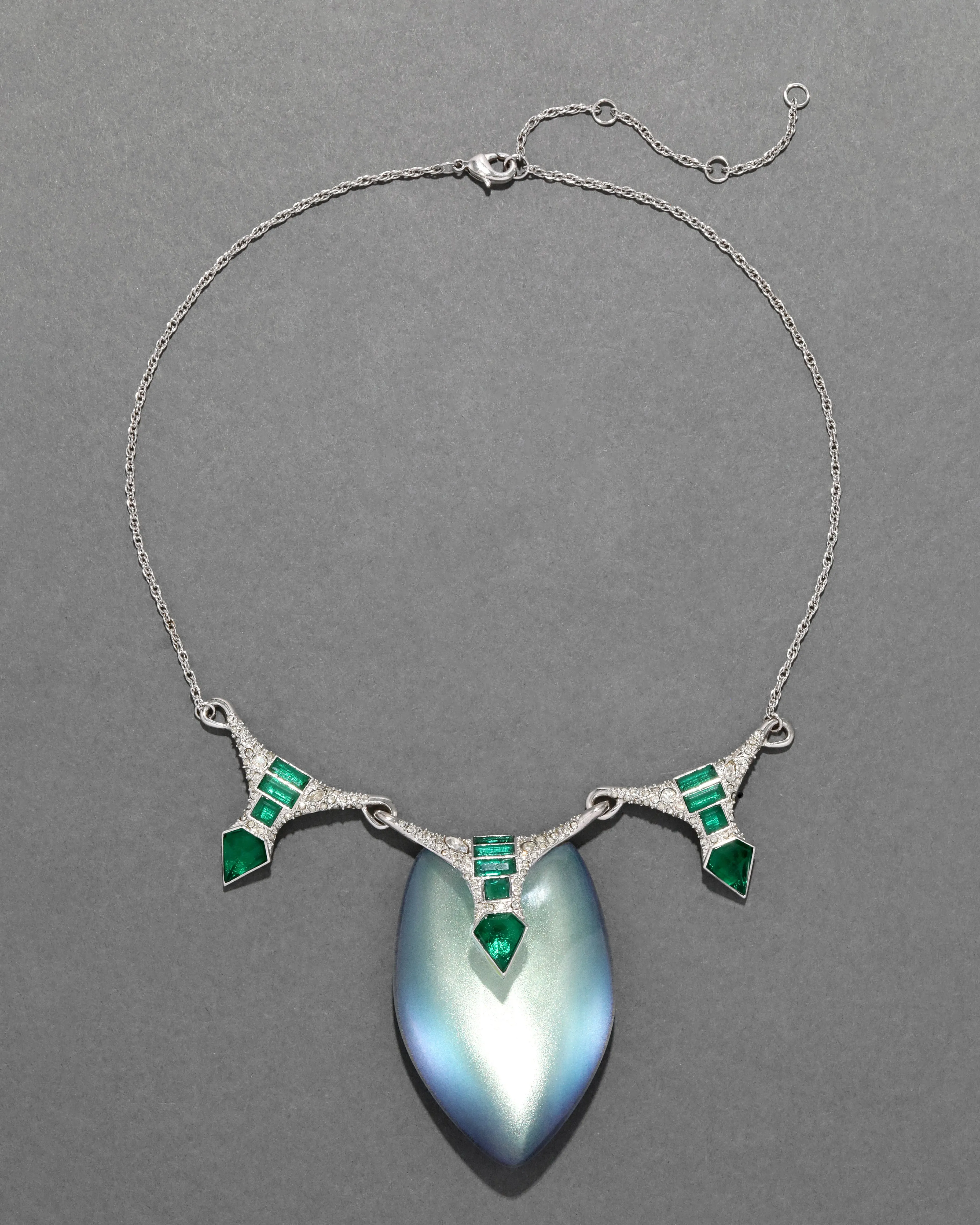 Archive Crystal Encrusted Lucite Pendant Necklace sold by Alexis Bittar product image thumbnail 2
