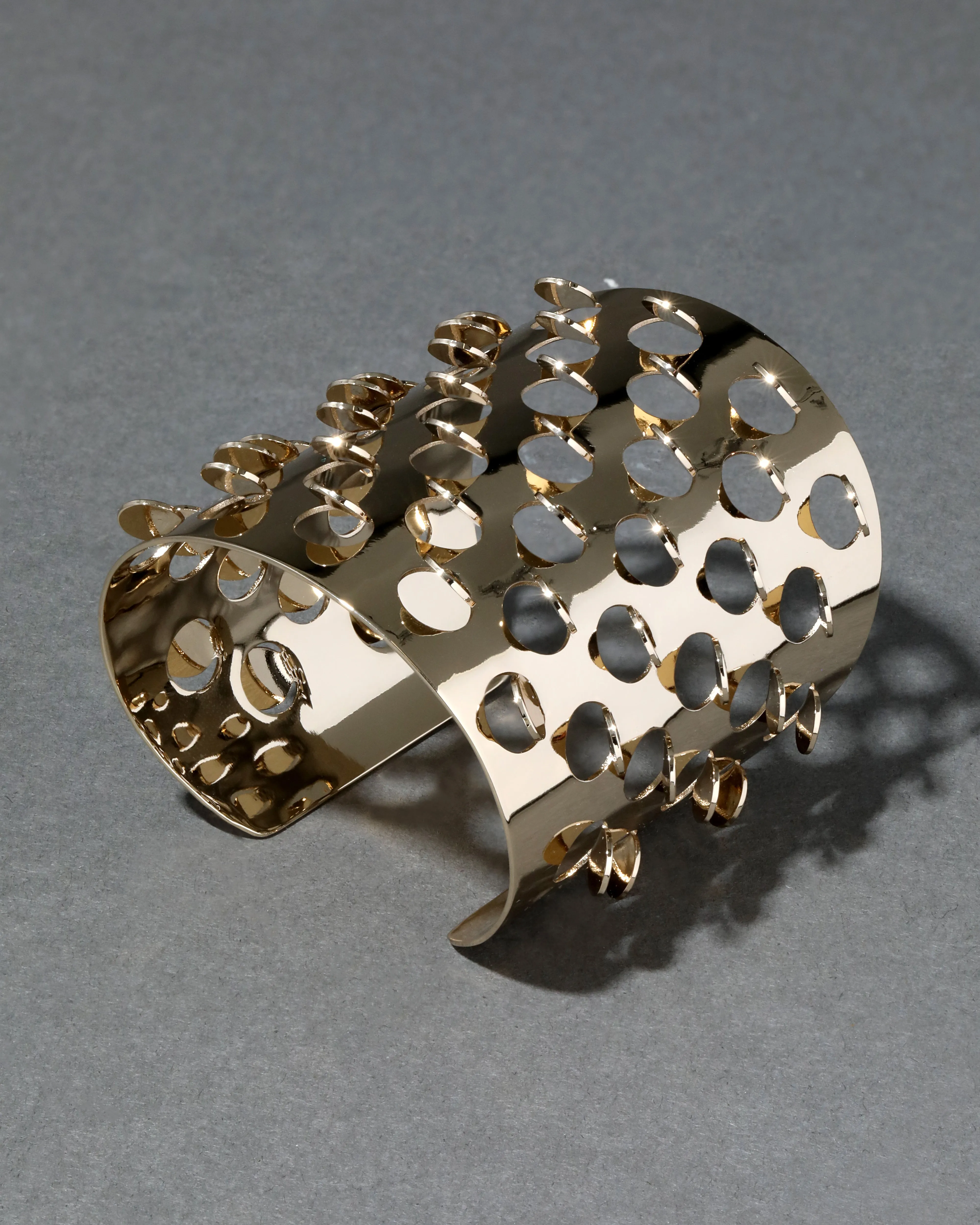 Archive Gold Grater Cuff Bracelet sold by Alexis Bittar