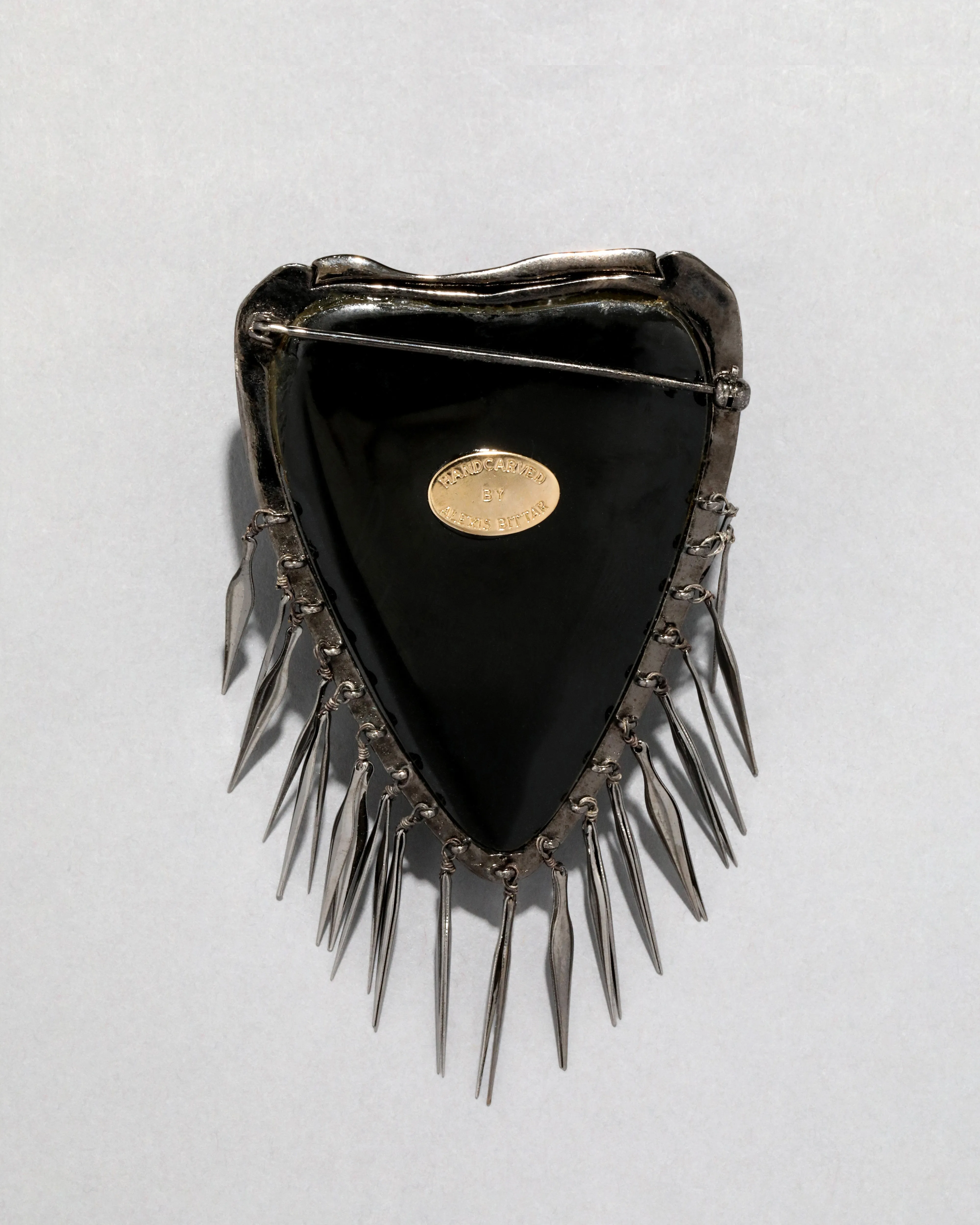 Archive Aztec Art Deco Lucite Fringe Pin sold by Alexis Bittar product image thumbnail 2