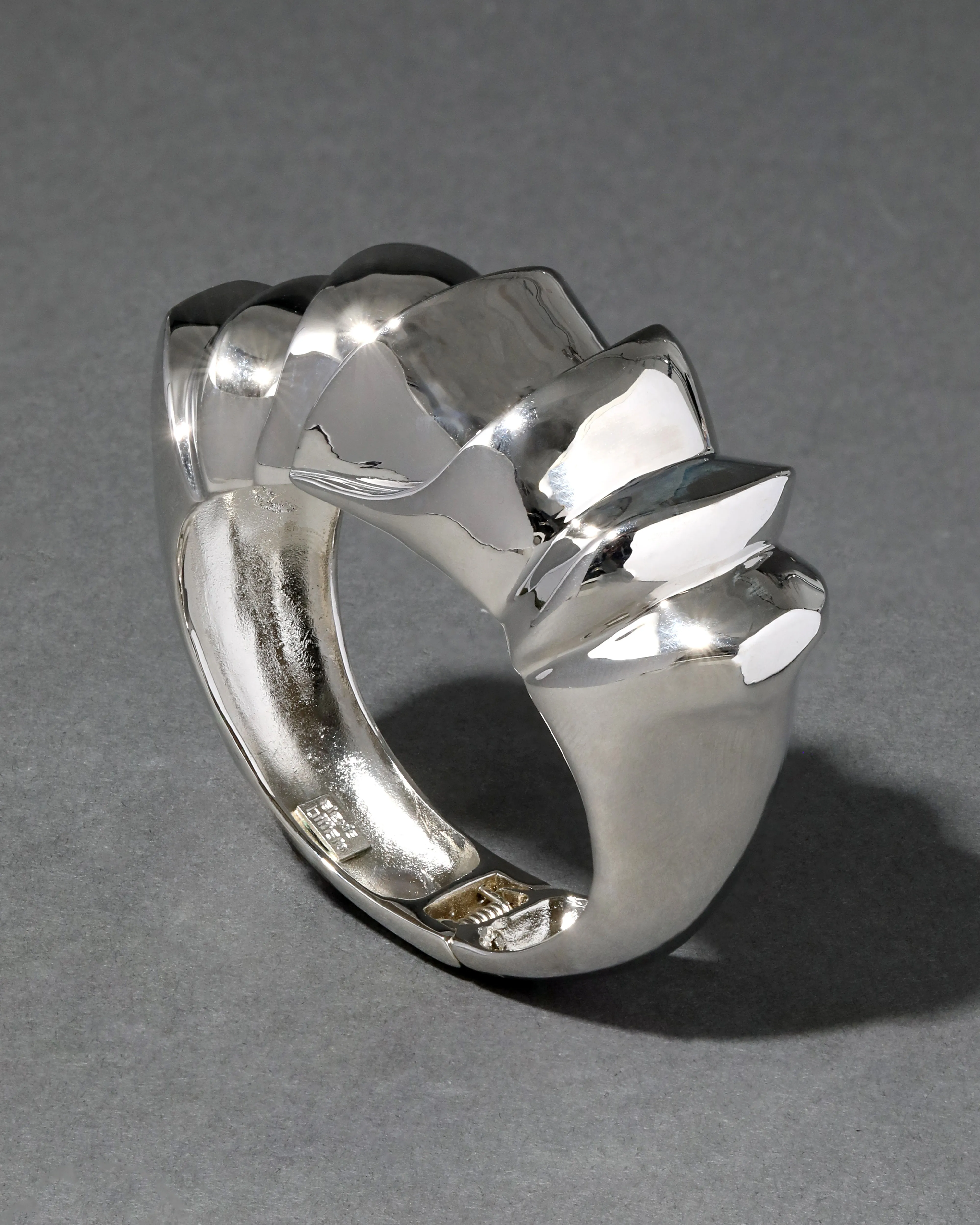 Archive Silver Sculptural Hinge Bracelet sold by Alexis Bittar
