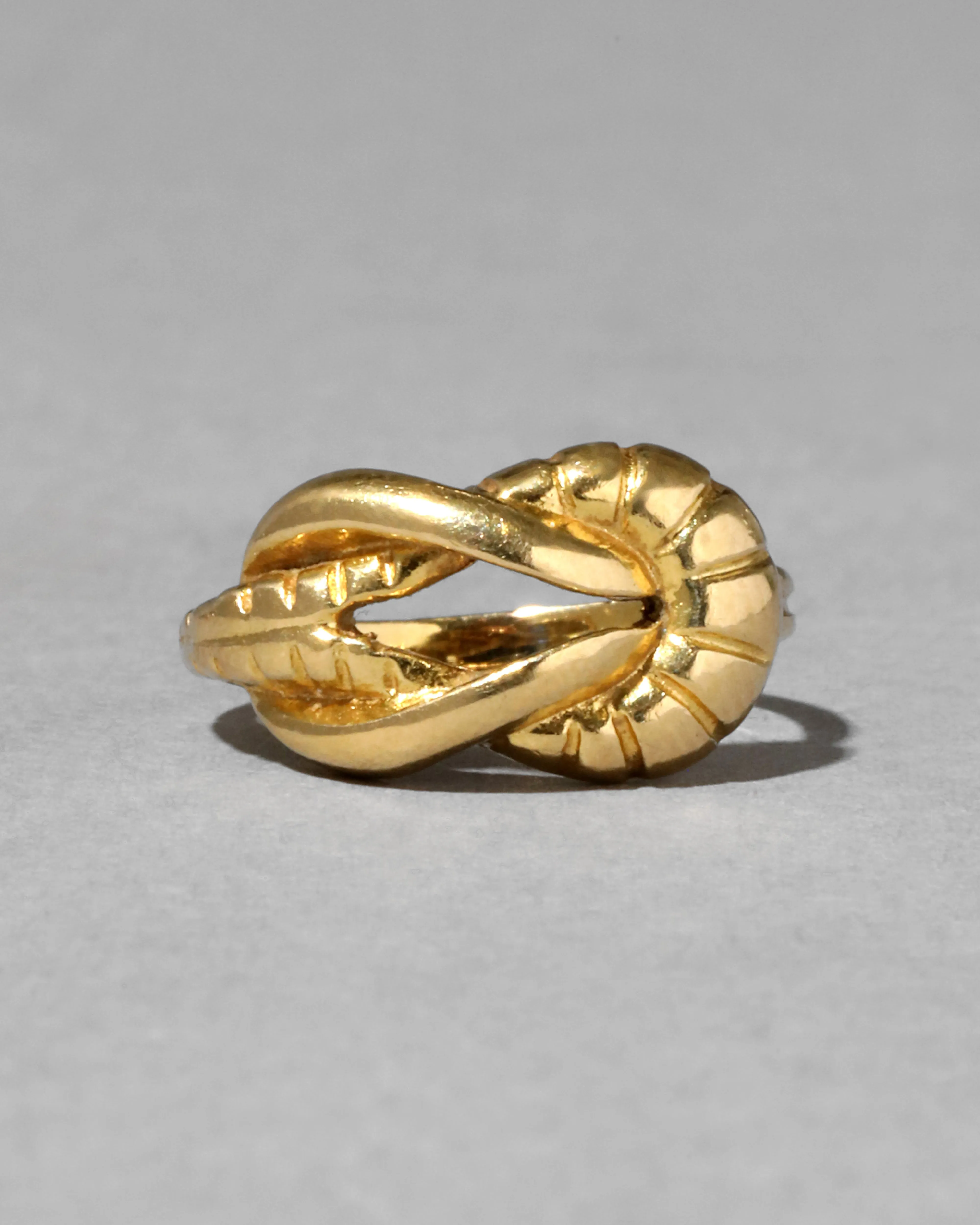 Vintage 1950s 18k Gold Handmade Lovers Knot Ring sold by Alexis Bittar product image thumbnail 2