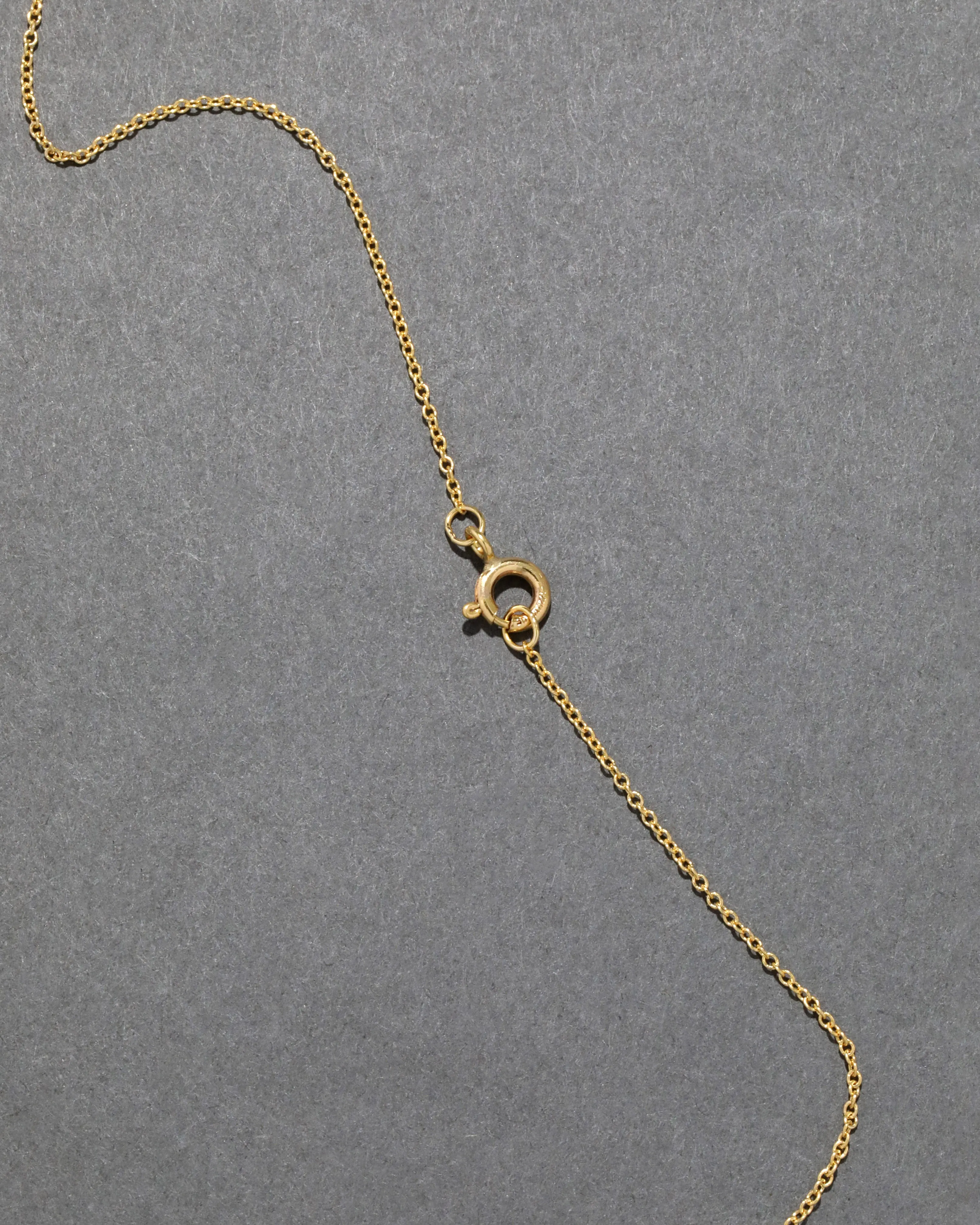 Antique 1920s 18k Gold & Enamel Double Sided Floral Pattern Pendant Necklace sold by Alexis Bittar product image thumbnail 4