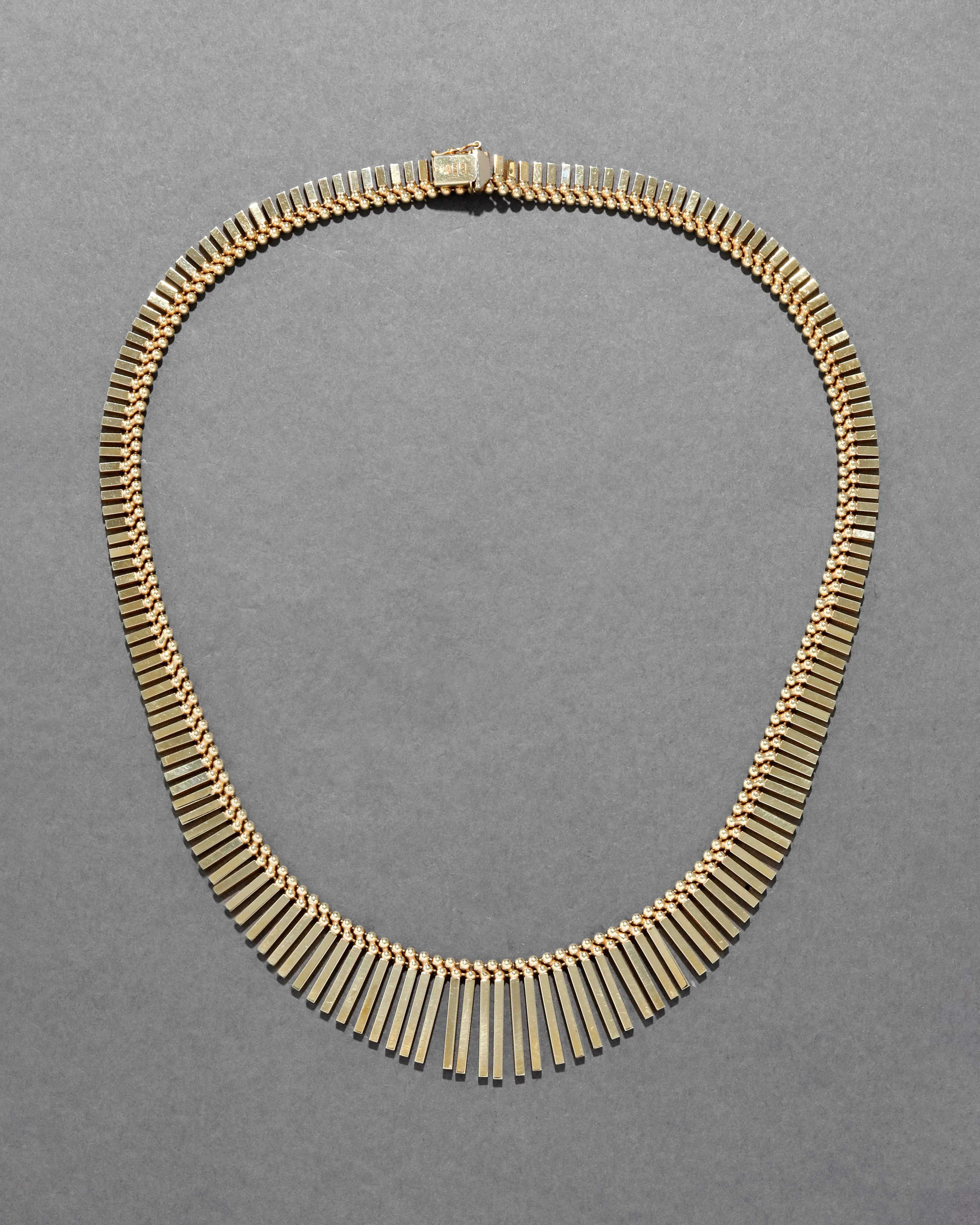 Vintage 1980s 14k Gold Italian Fringe Necklace sold by Alexis Bittar product image thumbnail 2