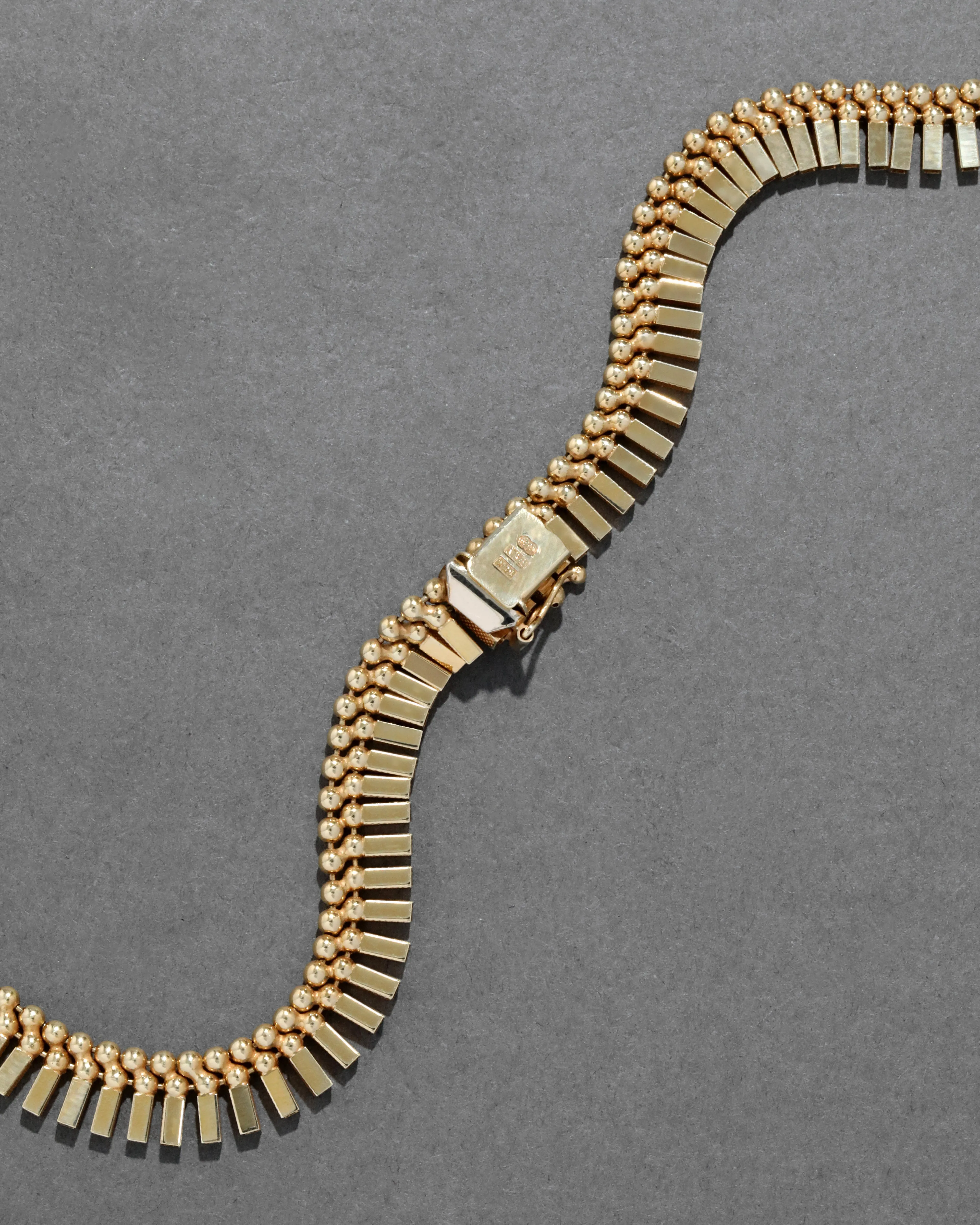 Vintage 1980s 14k Gold Italian Fringe Necklace sold by Alexis Bittar product image thumbnail 3