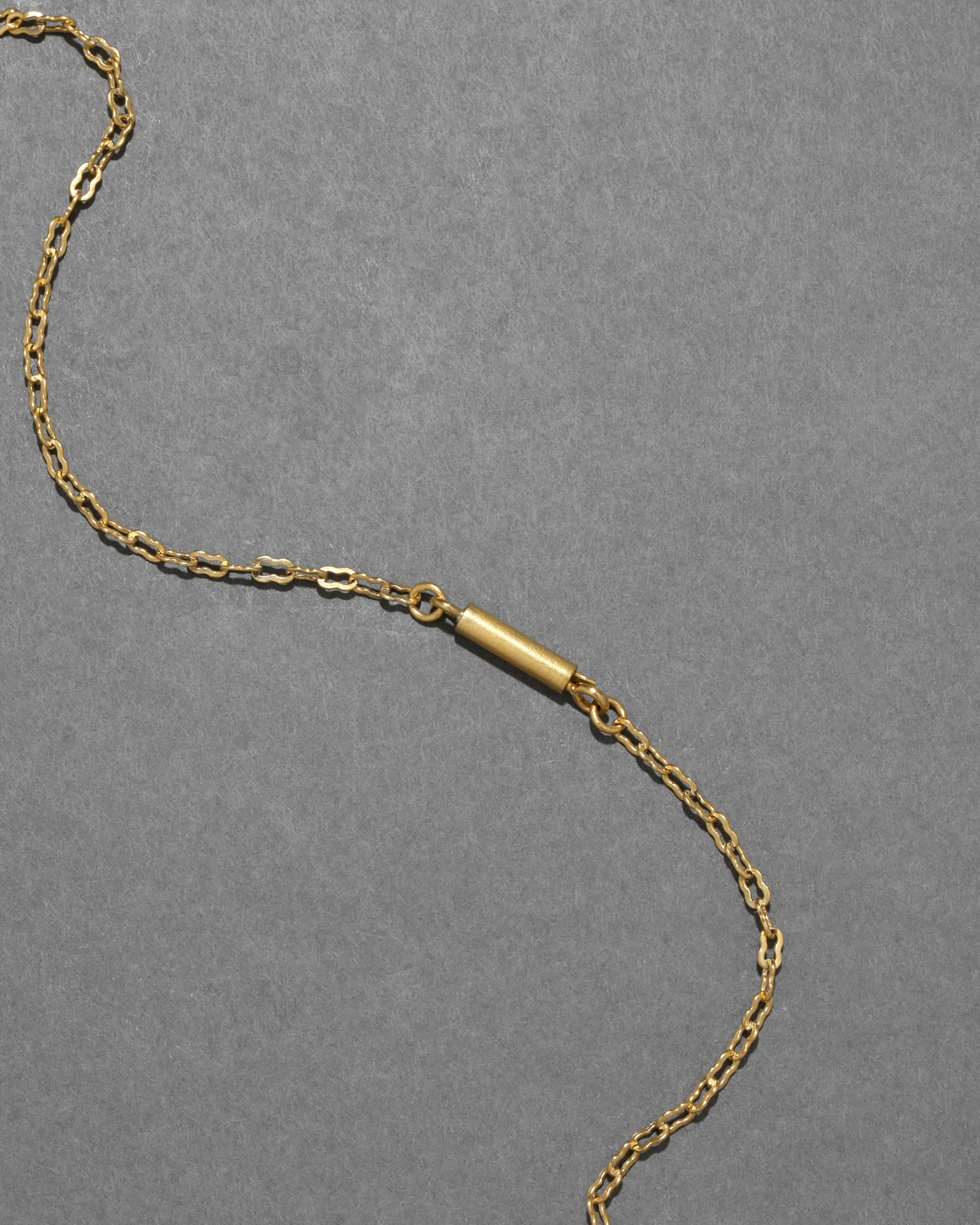 Antique 1920s 14k Gold Fill Fleur de Lis Locket Necklace on Vintage Chain sold by Alexis Bittar product image thumbnail 4