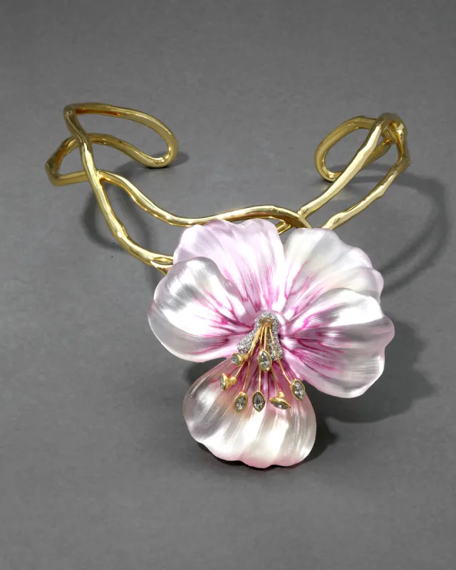 Pansy Lucite Vine Collar- Astor sold by Alexis Bittar