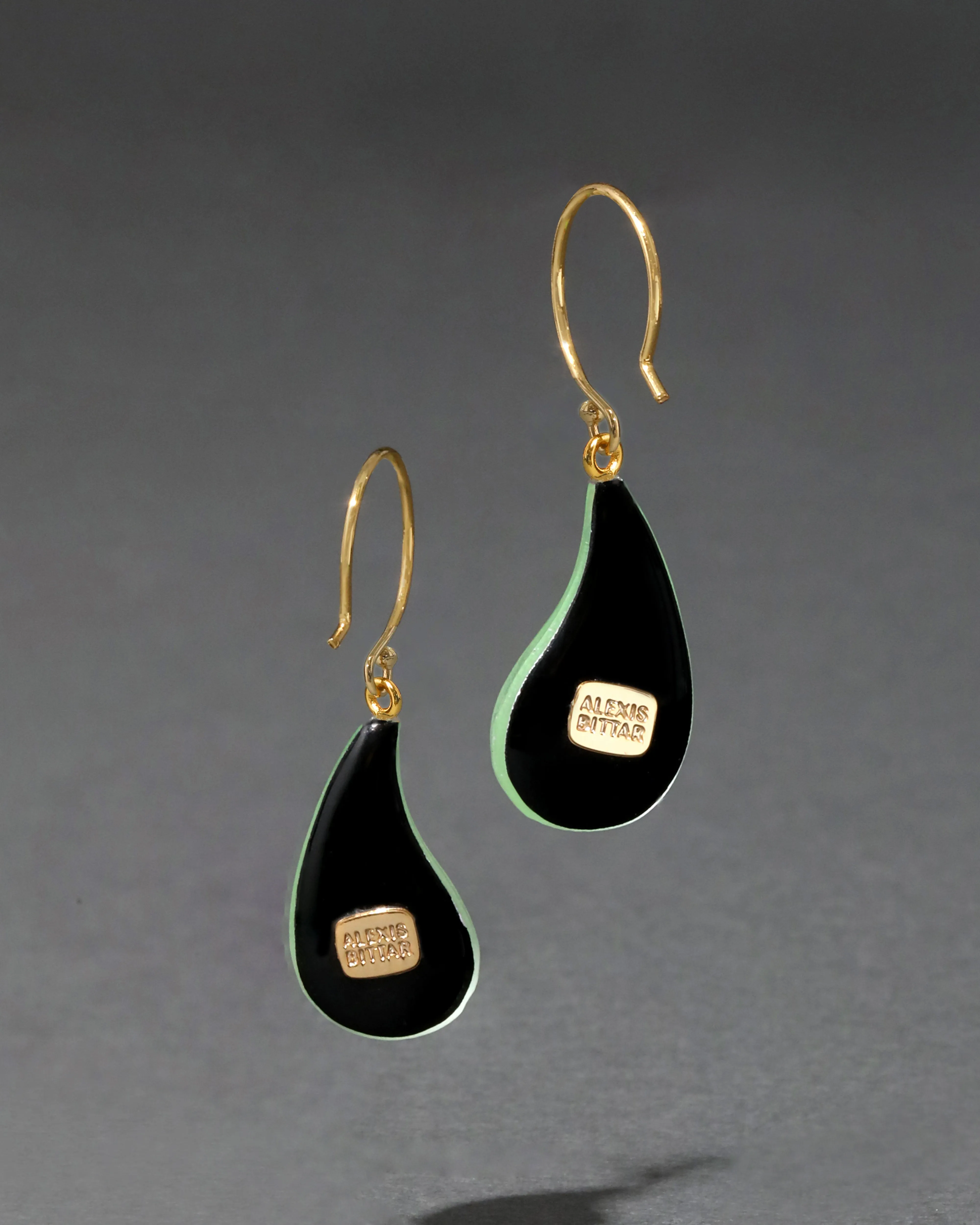 Lucite Dewdrop Earring- Neon Green sold by Alexis Bittar product image thumbnail 4