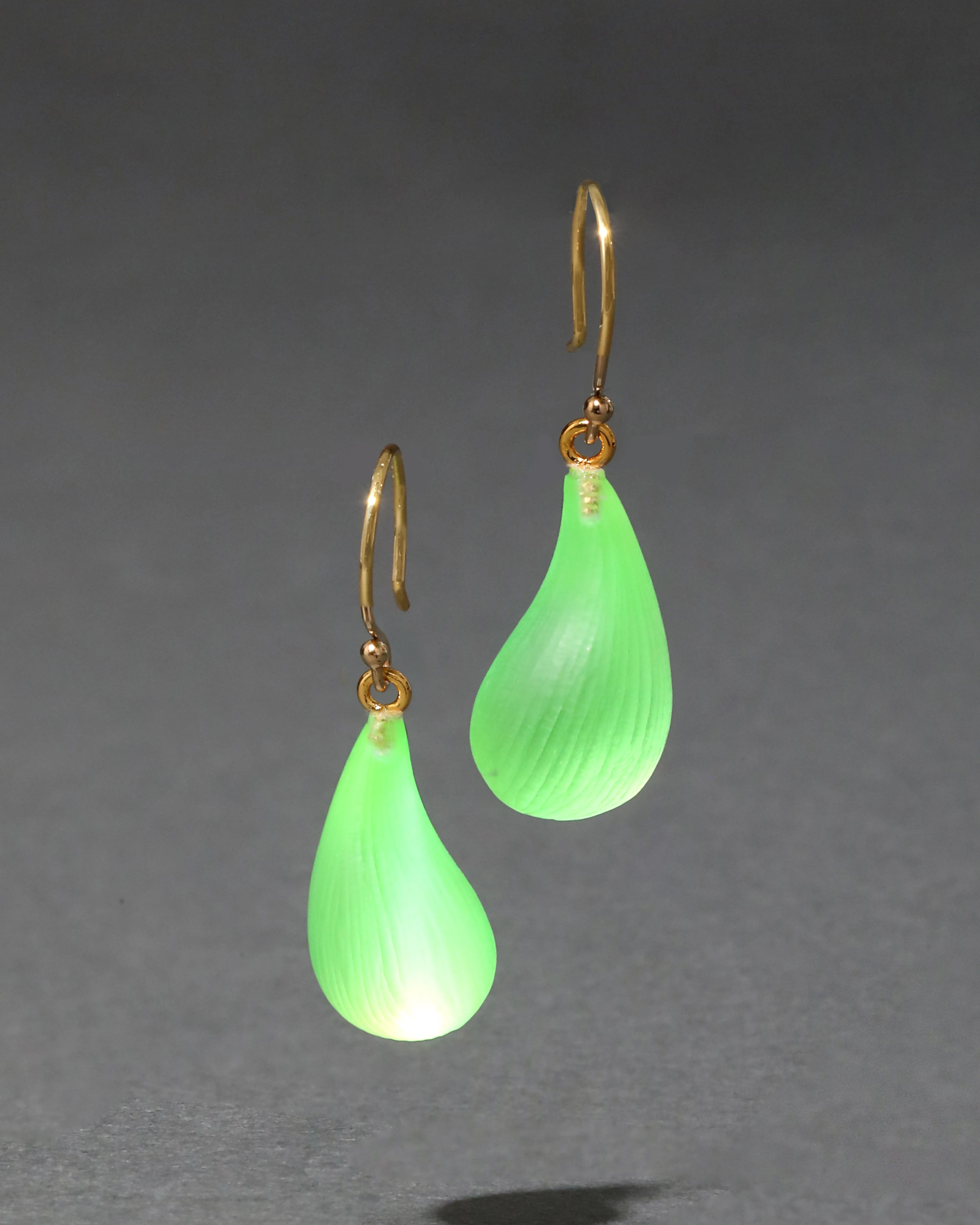Lucite Dewdrop Earring- Neon Green sold by Alexis Bittar