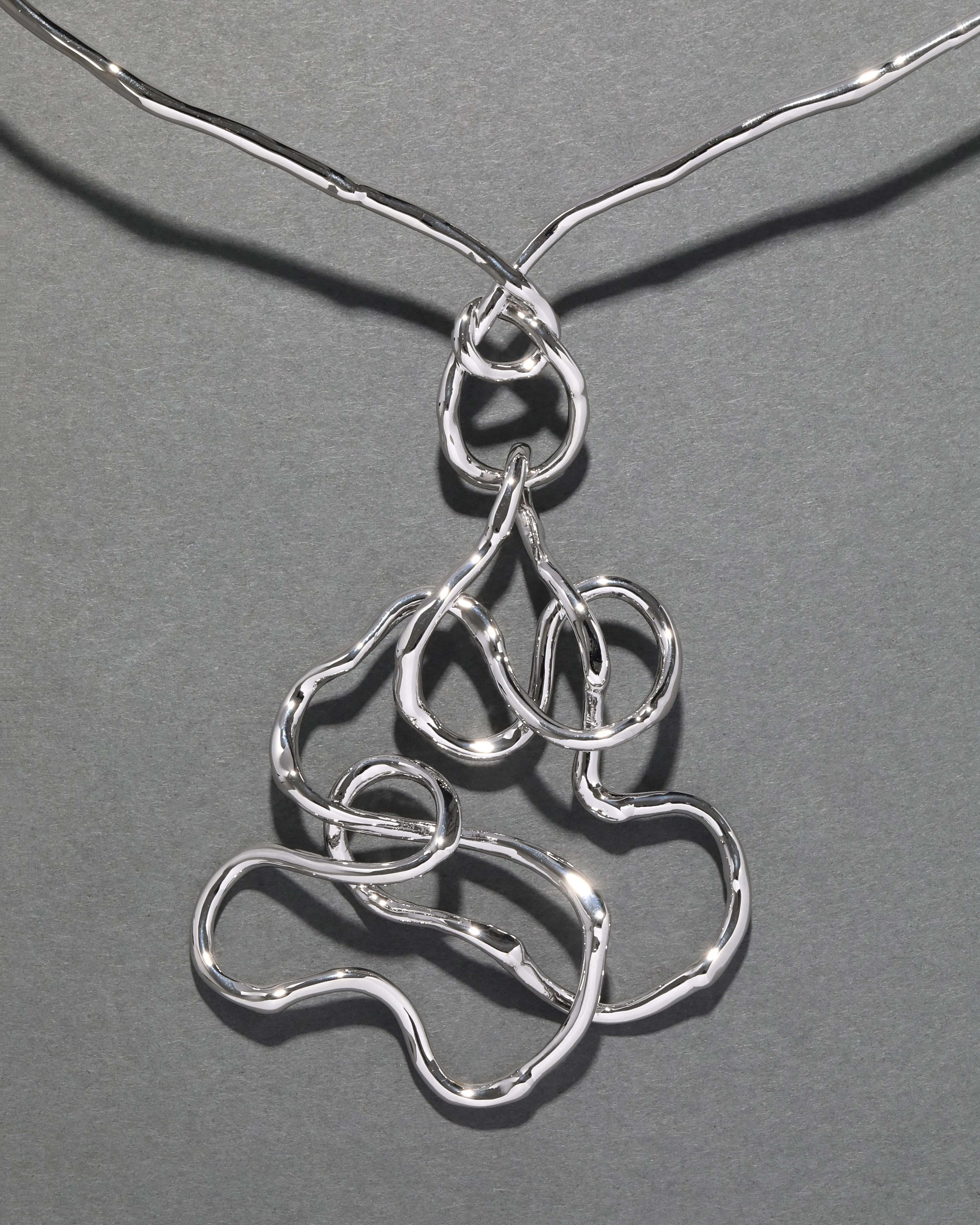 Twisted Silver Statement Collar Necklace sold by Alexis Bittar product image thumbnail 3