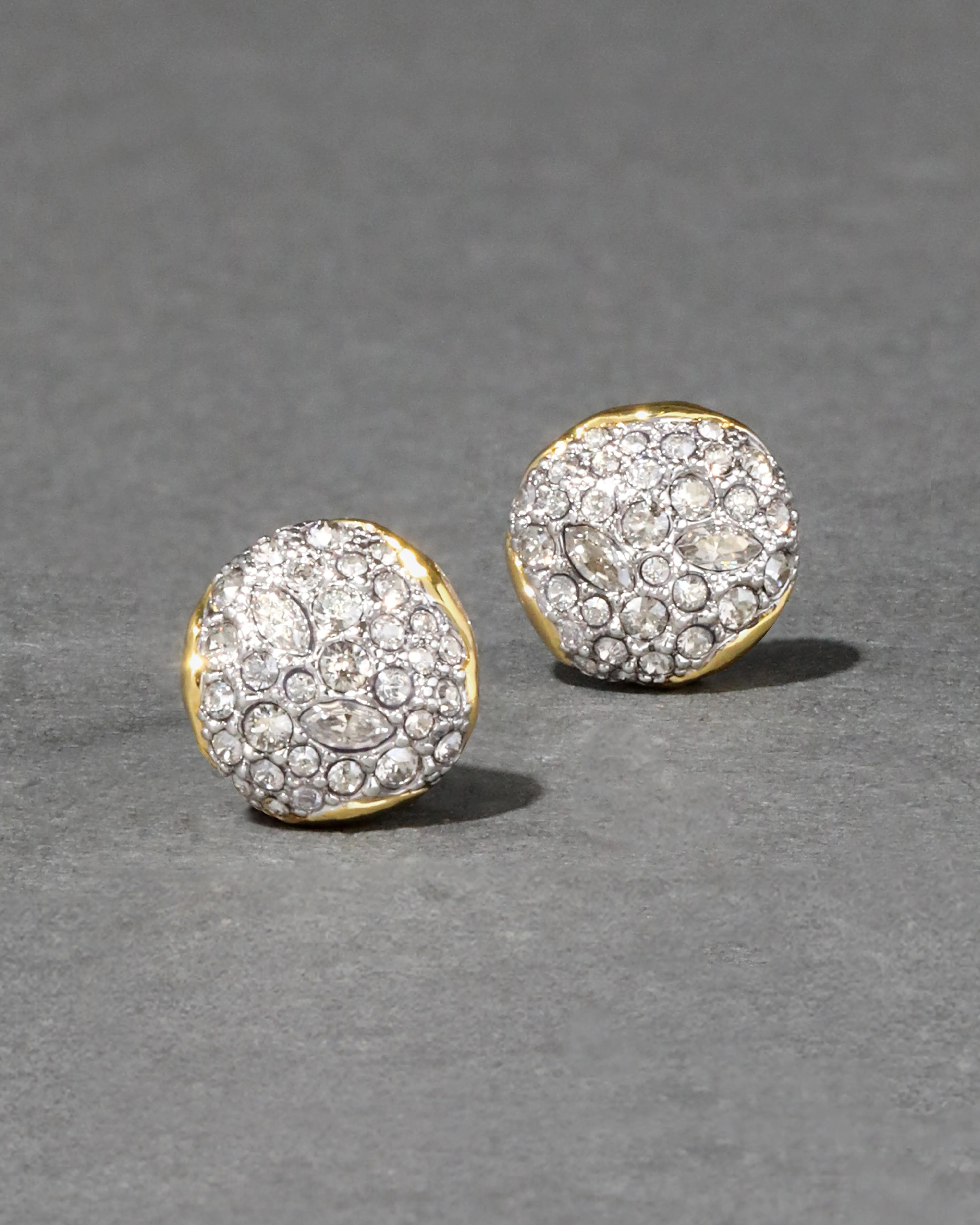 Solanales Crystal Round Post Earring- Air sold by Alexis Bittar