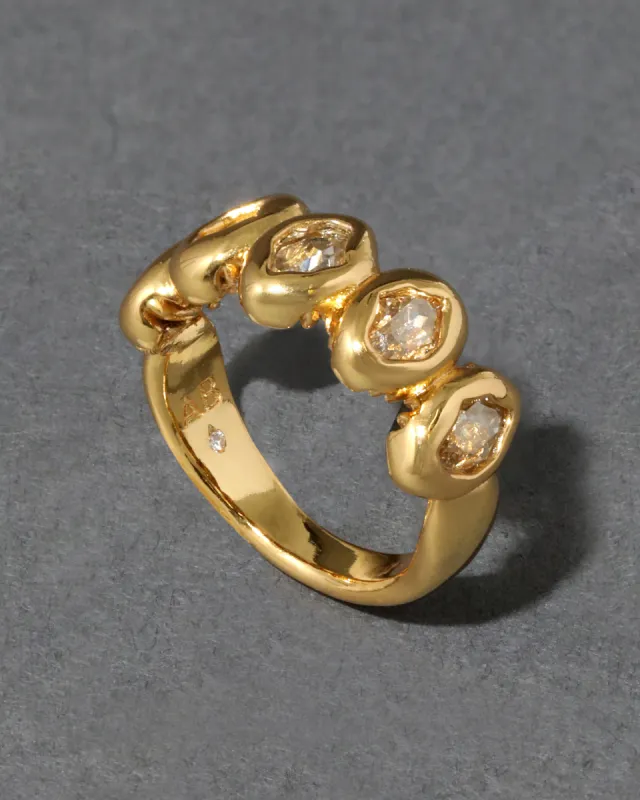 Molten Gold Marquis Crystal Band Ring sold by Alexis Bittar