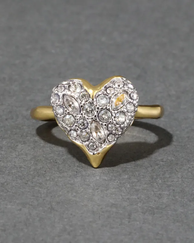Solanales Crystal Heart Ring- Air sold by Alexis Bittar