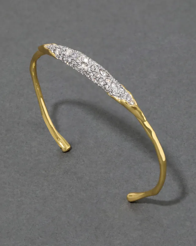 Solanales Crystal Thin Cuff Bracelet- Air sold by Alexis Bittar